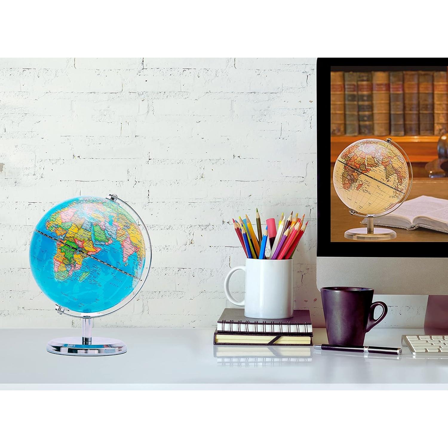 Globo Terráqueo Exerz 14 cm - Mapa Político Educativo