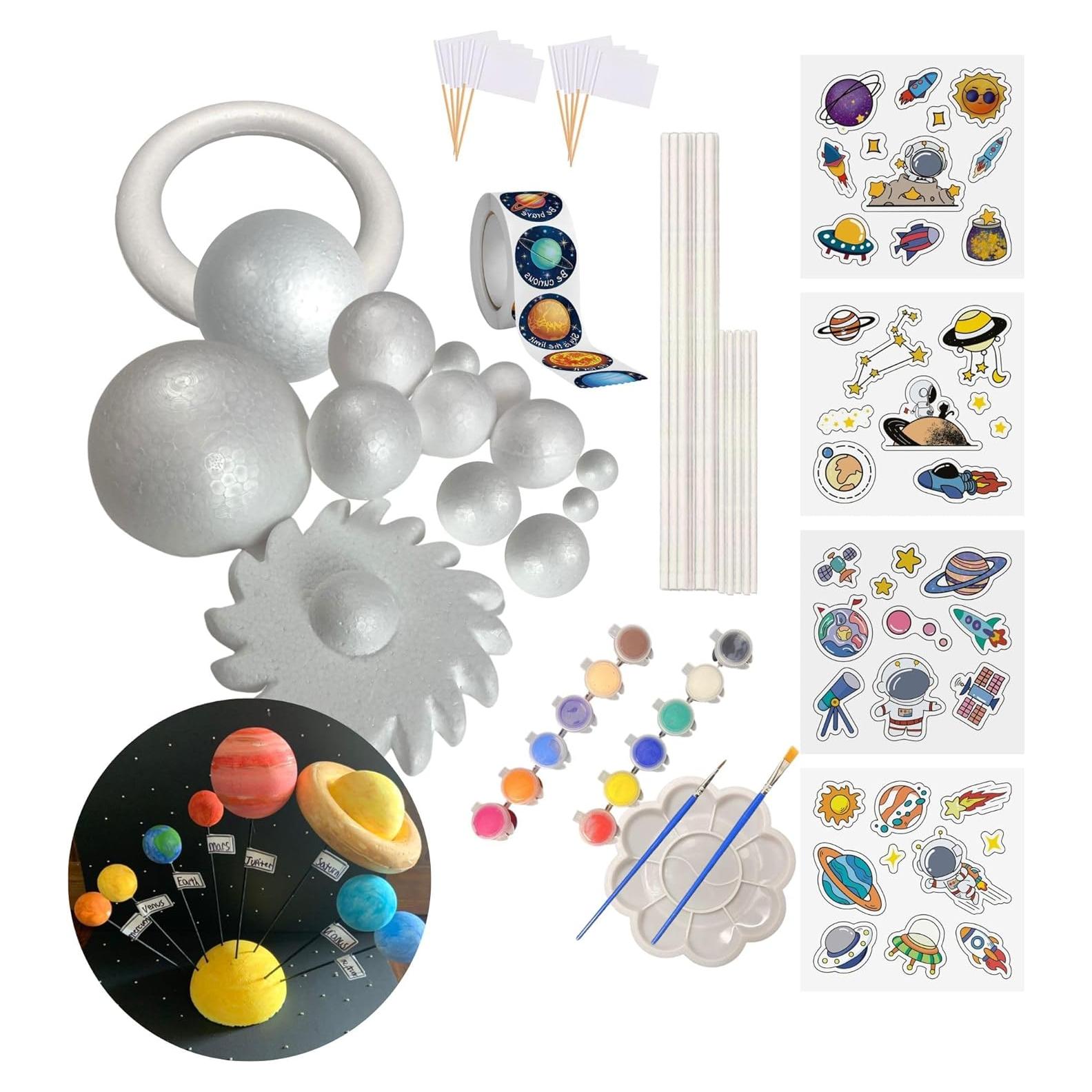 Kit Educativo Sistema Solar REJOPFAD 58 Piezas Manualidades