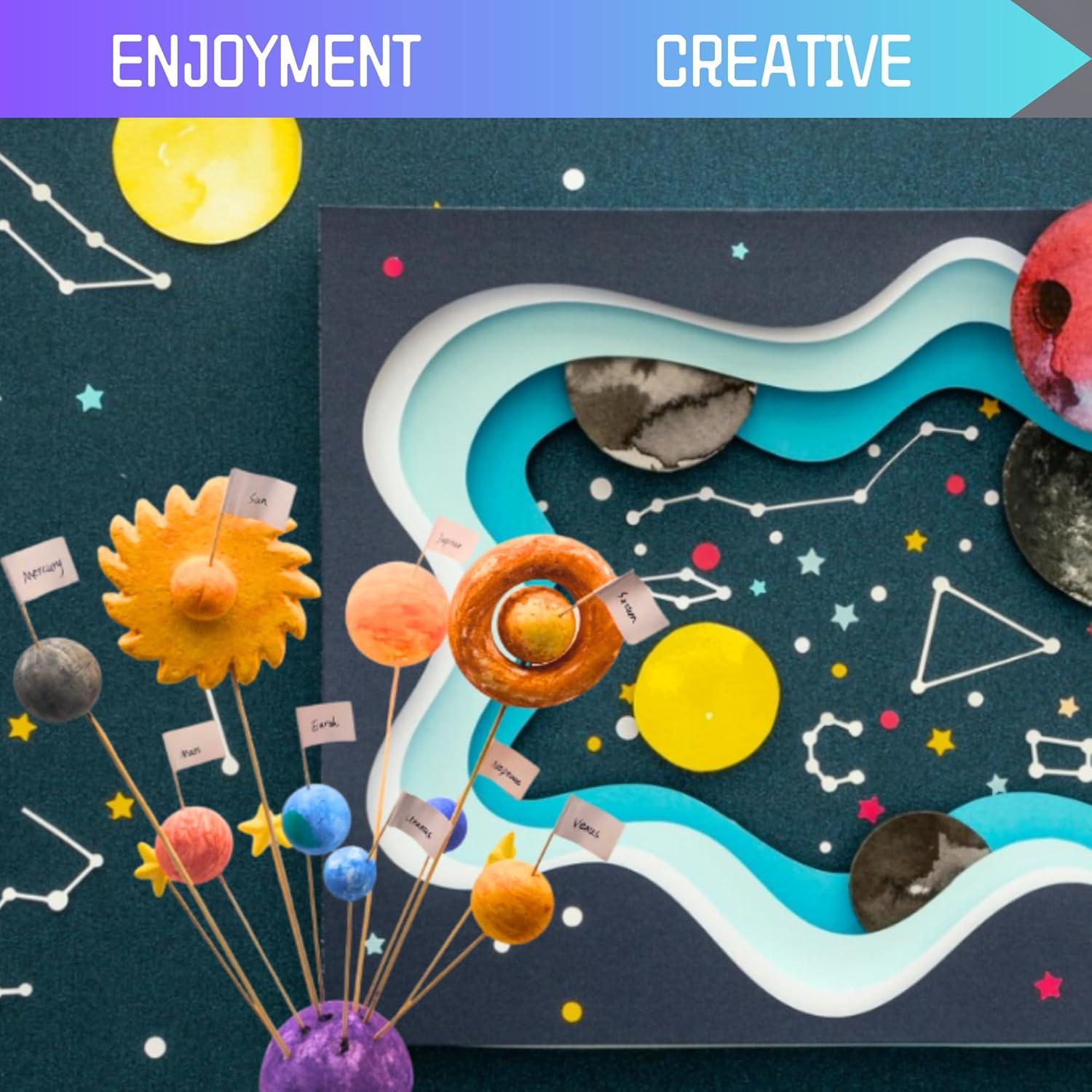 Kit Educativo Sistema Solar REJOPFAD 58 Piezas Manualidades