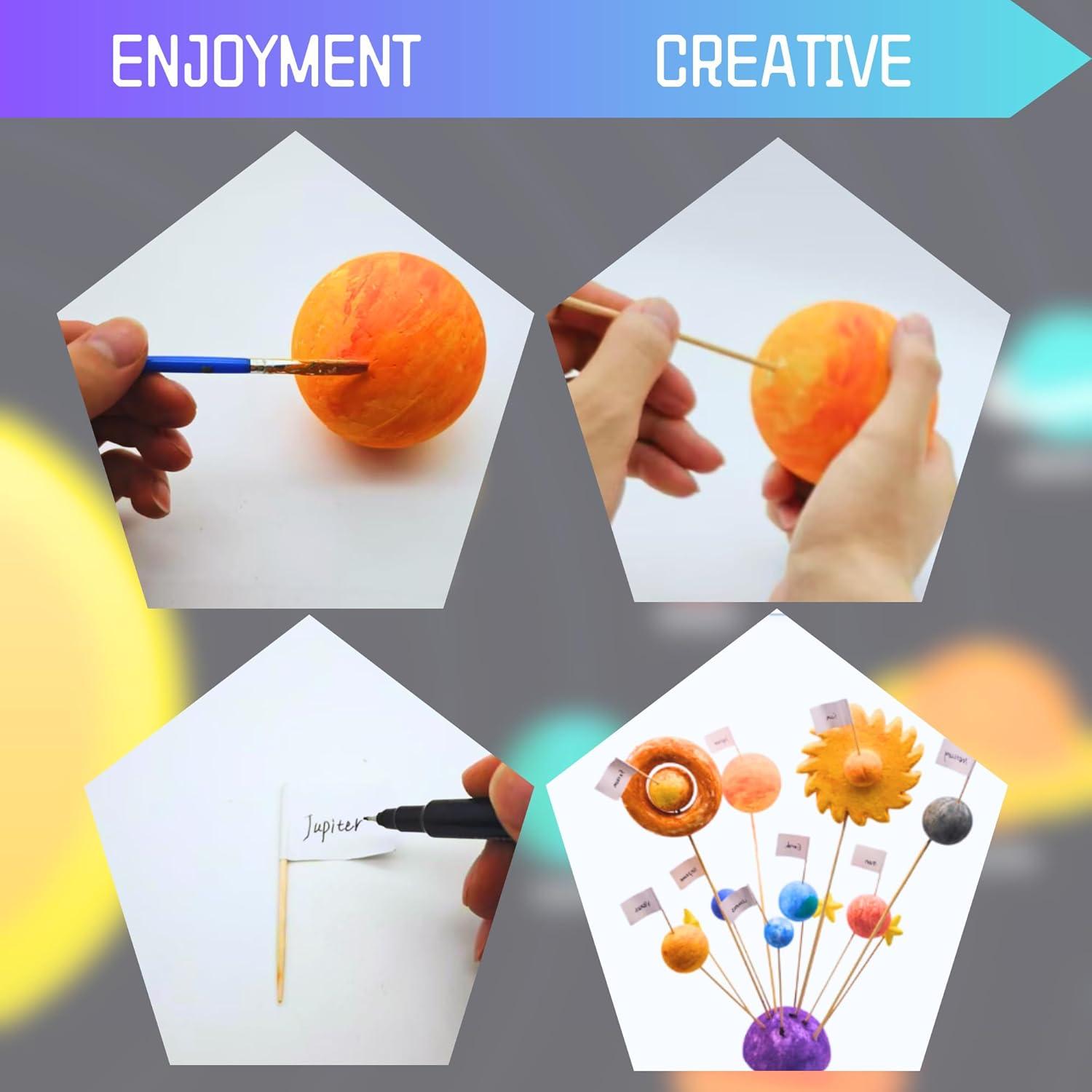 Kit Educativo Sistema Solar REJOPFAD 58 Piezas Manualidades