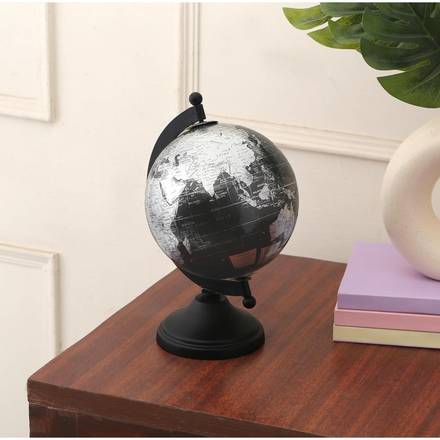 Globo Terráqueo de 12.7 cm Rely+ con Base de Metal Resistente