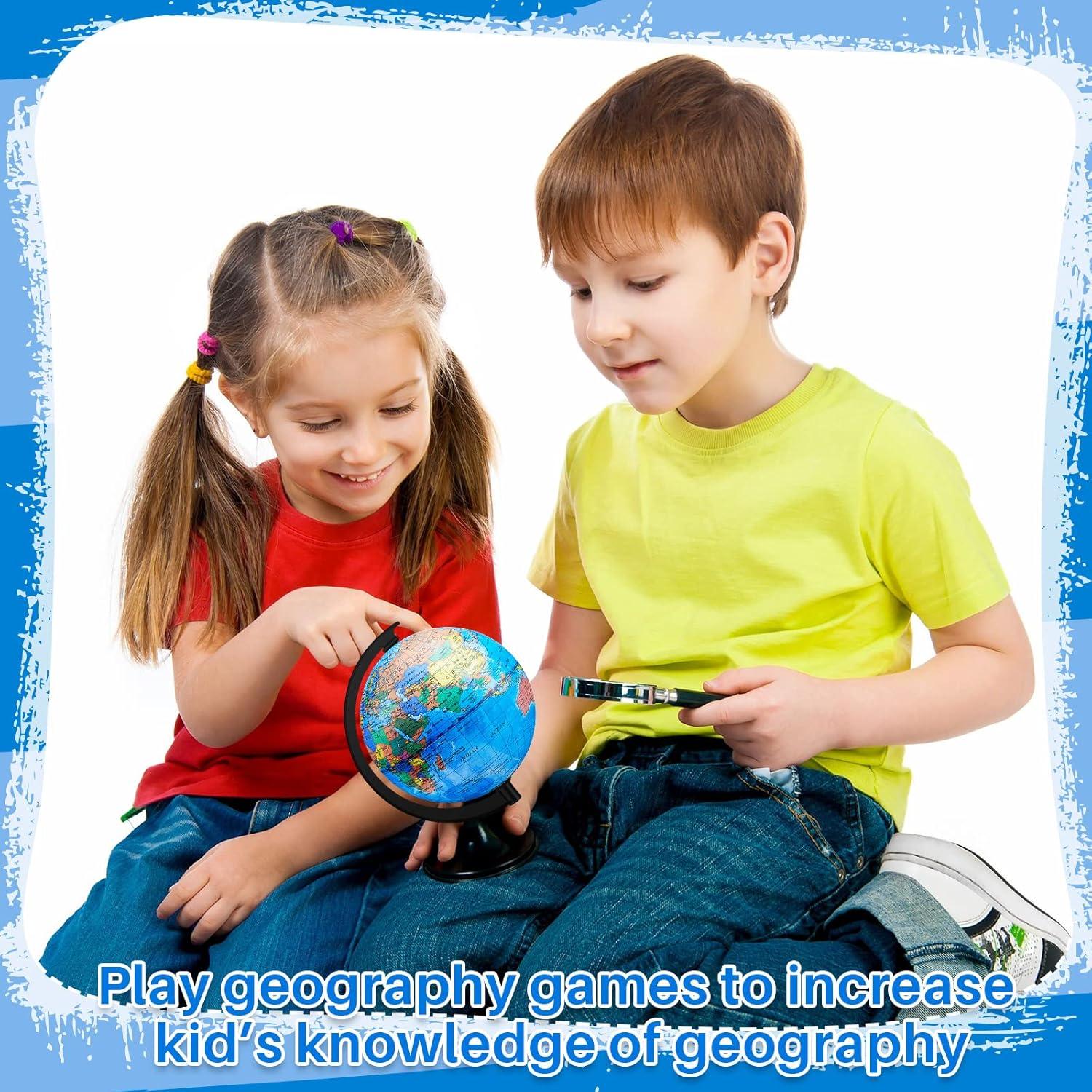 Globo Terráqueo 12 Pcs Meooeck 11.68 cm Educativo Decorativo