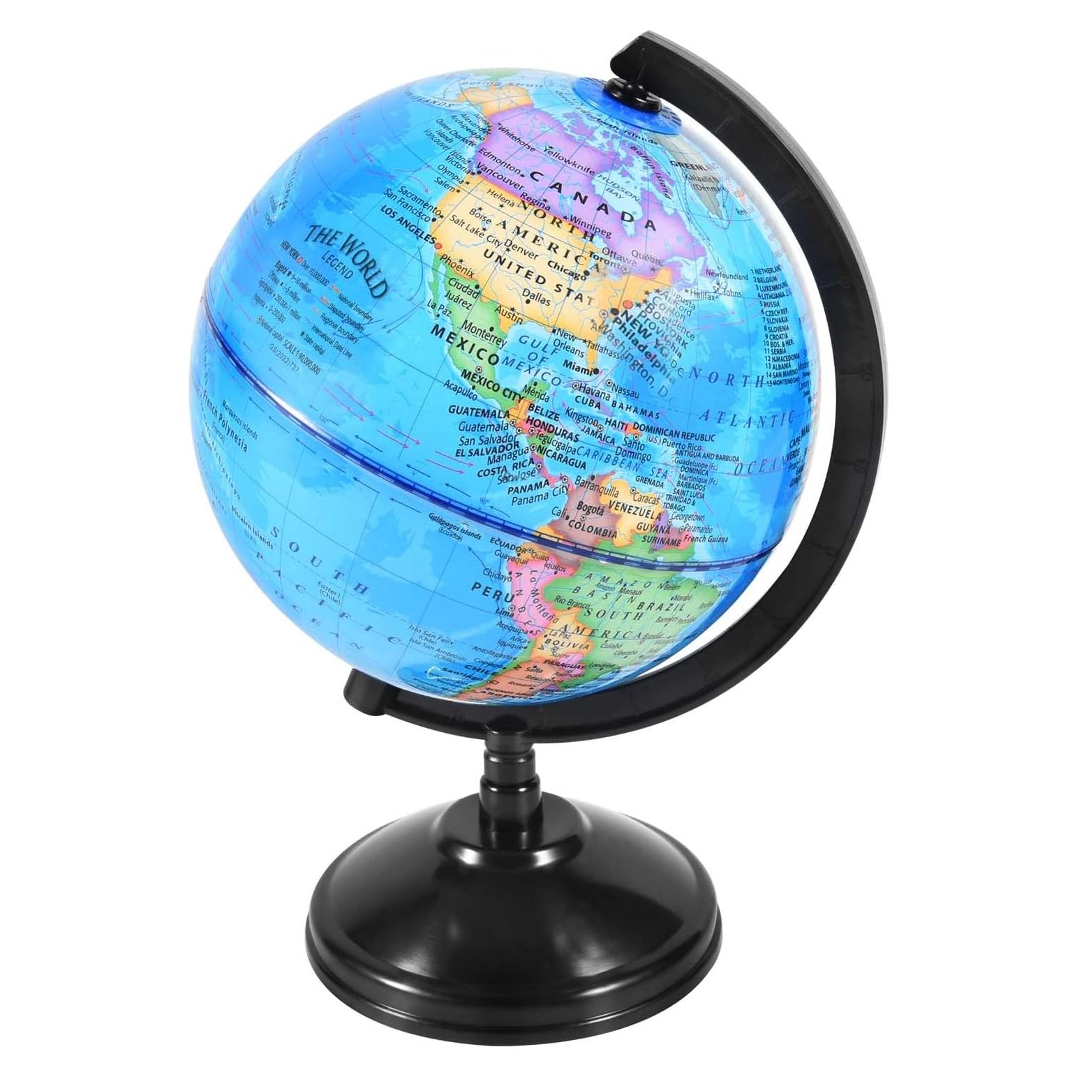 Globo Terráqueo Rotatorio KISEER 15.24 cm para Educación