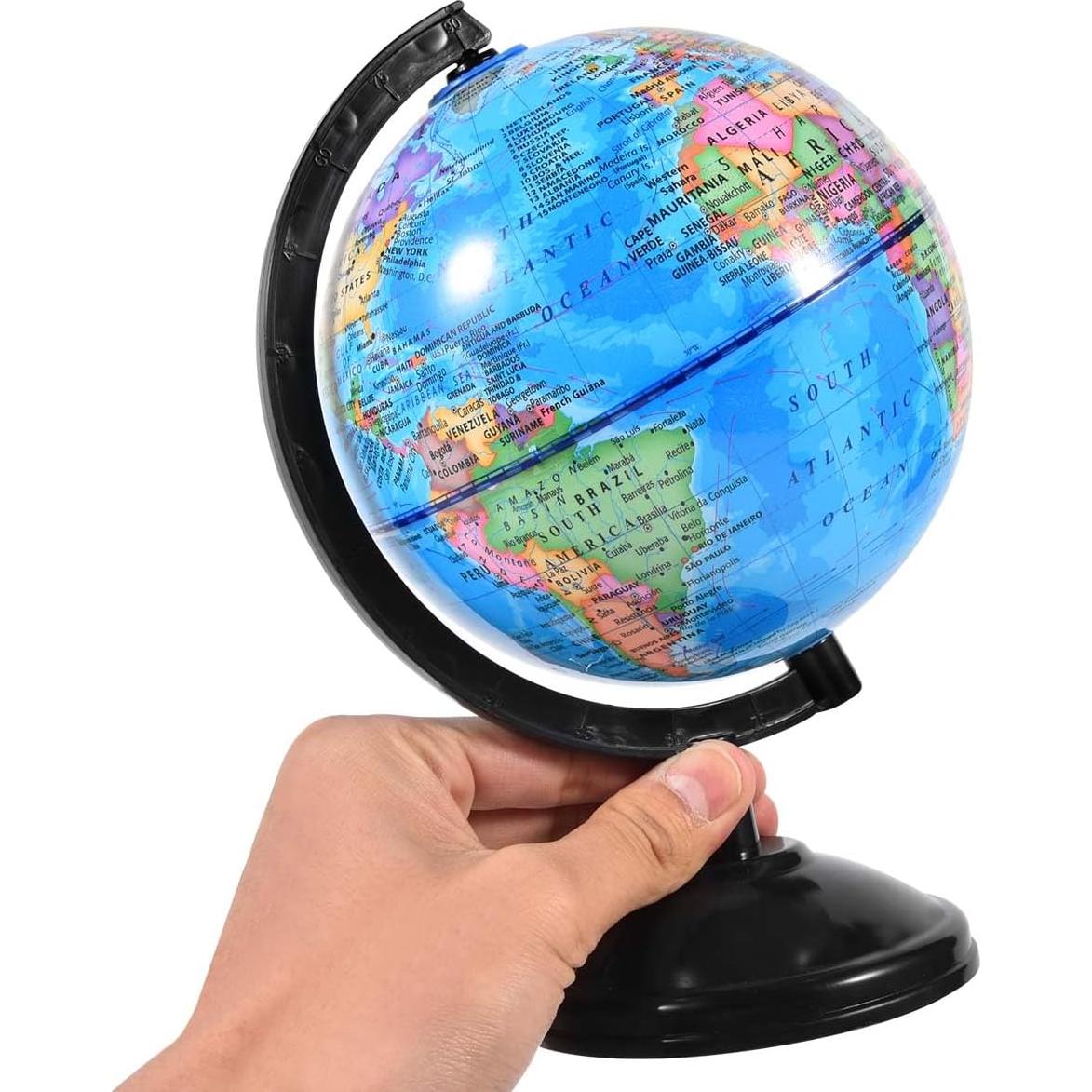 Globo Terráqueo Rotatorio KISEER 15.24 cm para Educación