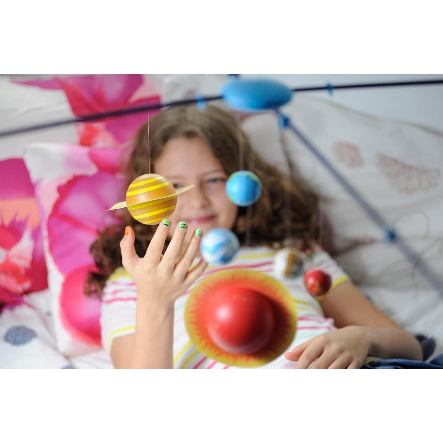 Kit Móvil del Sistema Solar 4M 3D Brilla en la Oscuridad