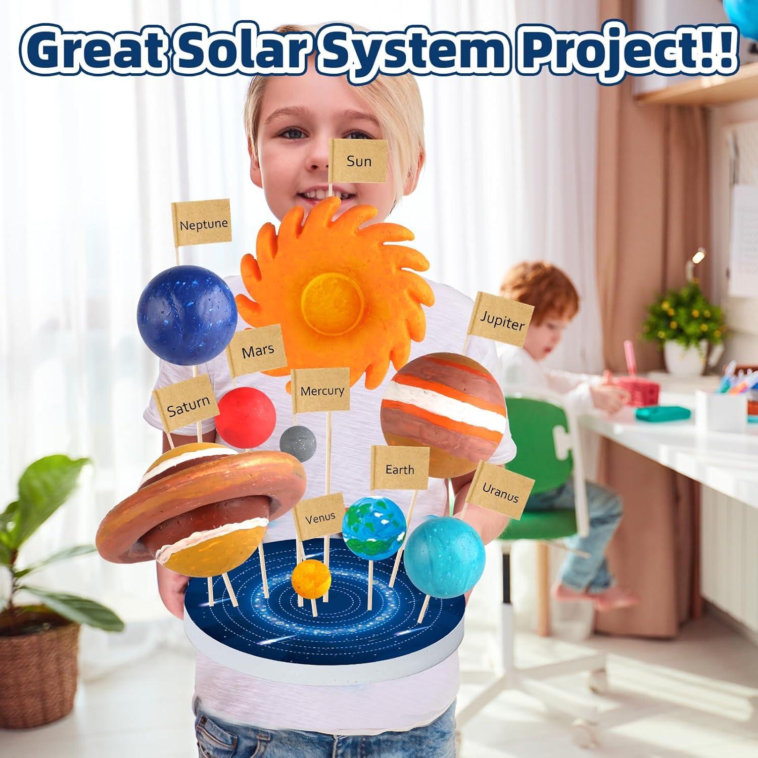 Kit de Proyecto del Sistema Solar Wookidel 64 Piezas para Niños