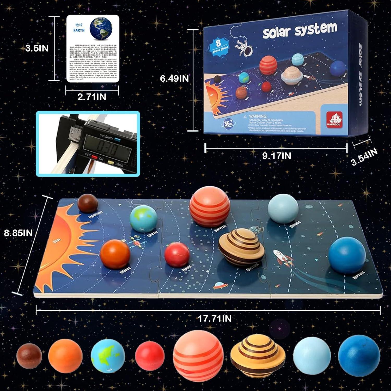 Kit Modelo Sistema Solar Planets Toys para Niños 3 Años
