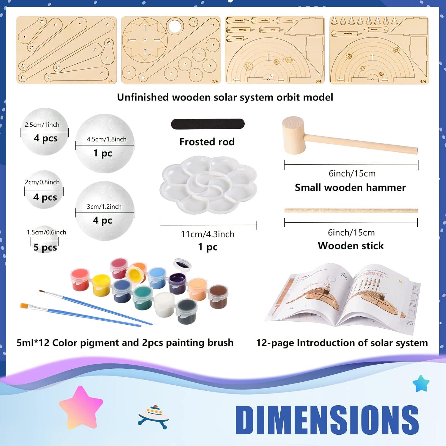 Kit Educativo Sistema Solar Pllieay con 18 Bolas de Espuma