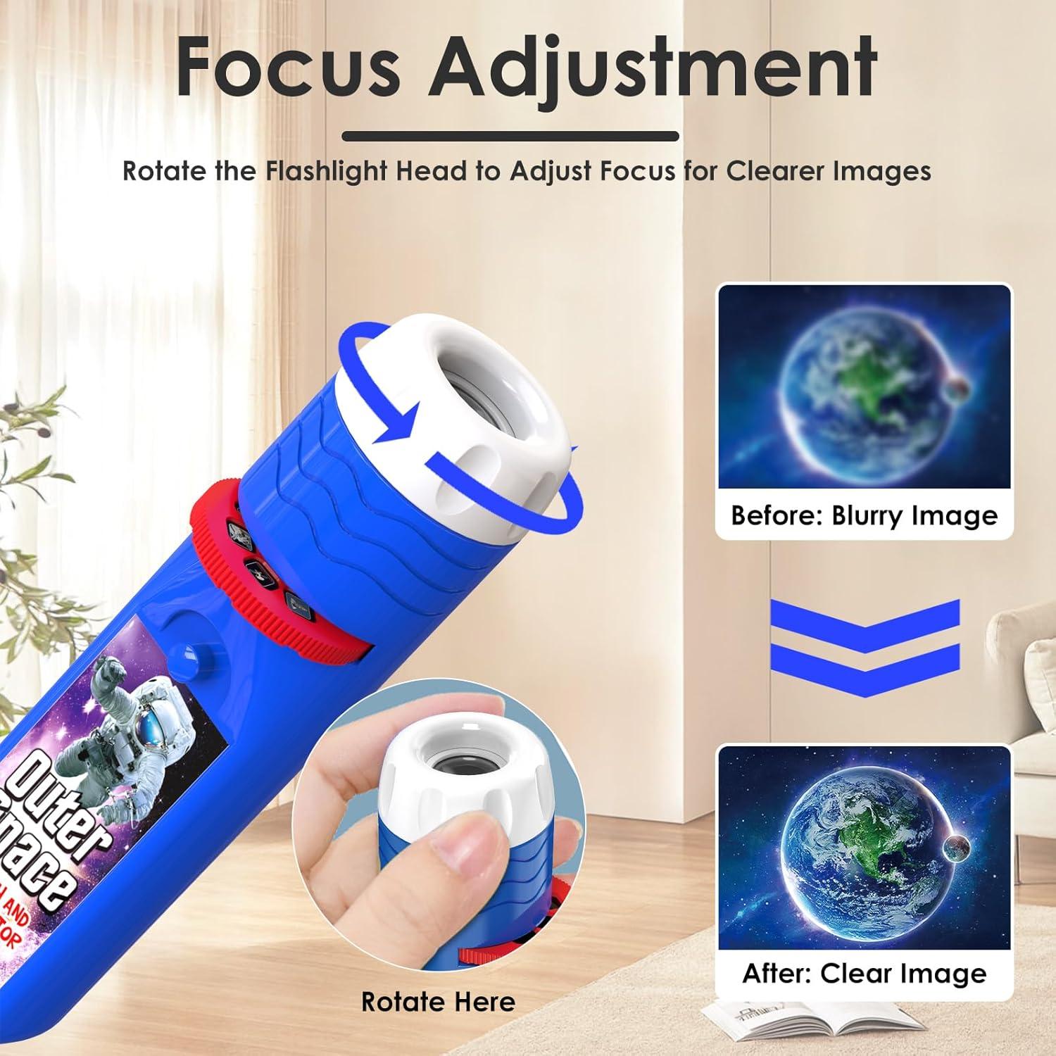 Linterna Proyector Espacio Exterior ZHIJIE 24 Imágenes 3-7 Años