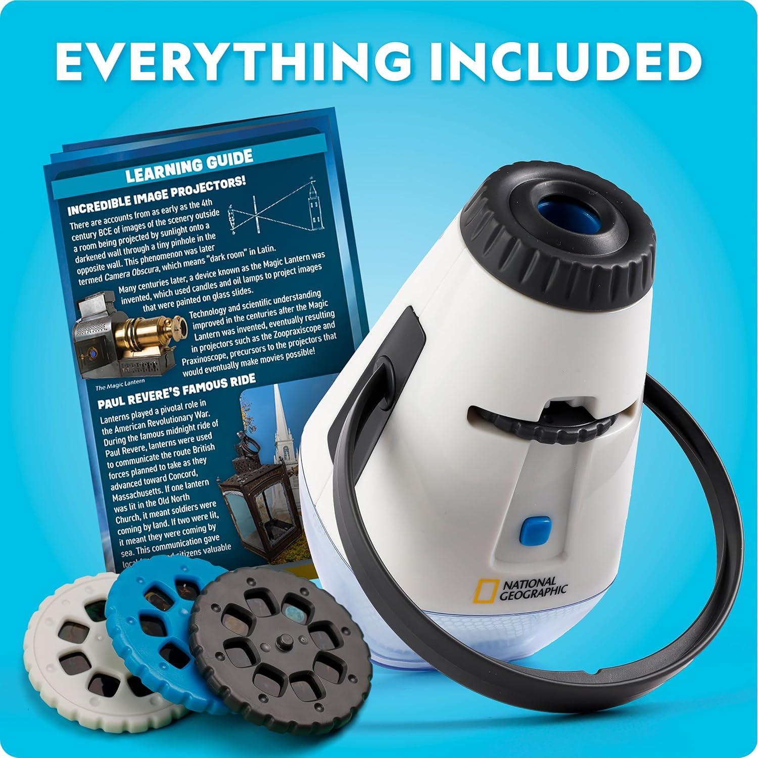 Proyector y Linterna 2 en 1 National Geographic Kids - 24 Imágenes