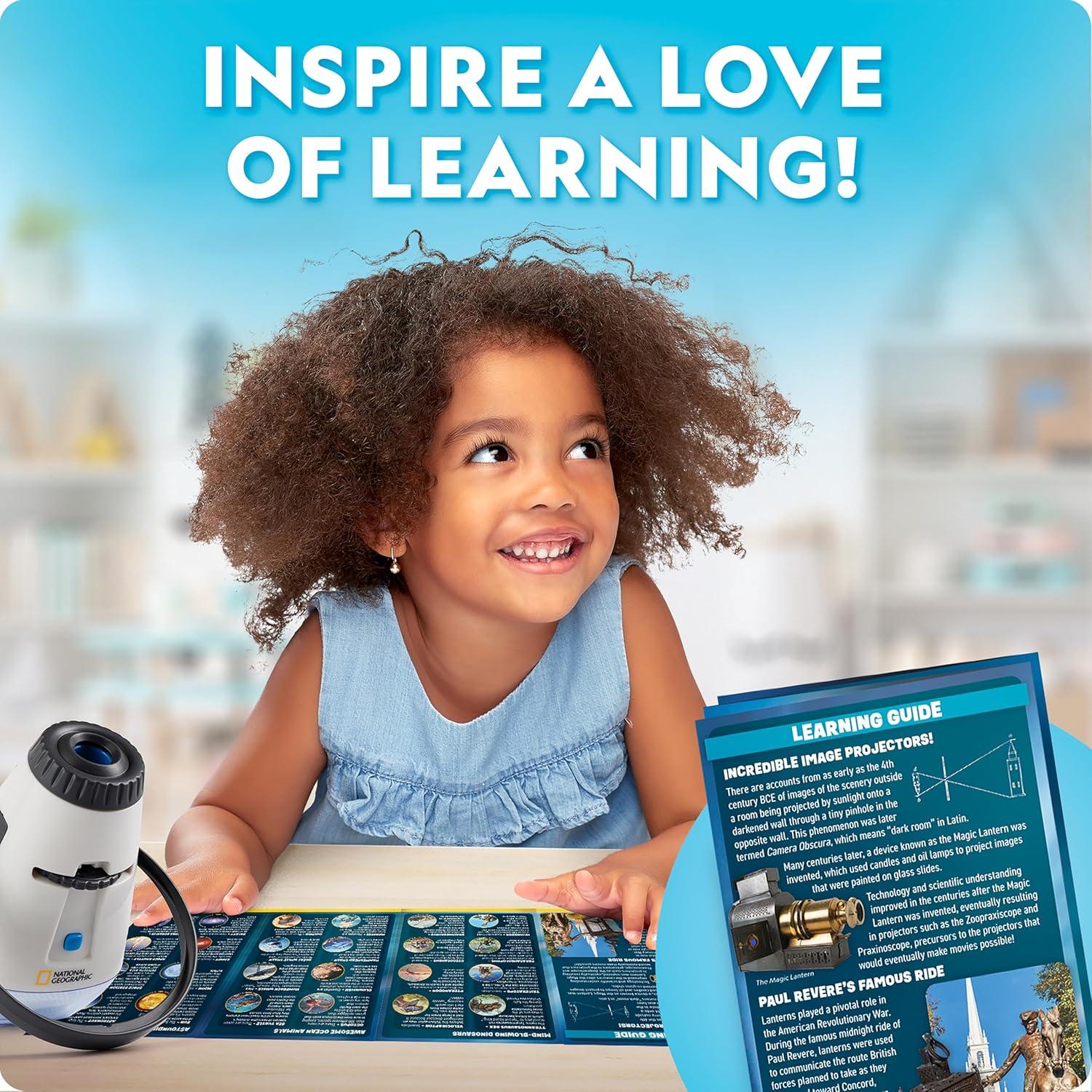 Proyector y Linterna 2 en 1 National Geographic Kids - 24 Imágenes