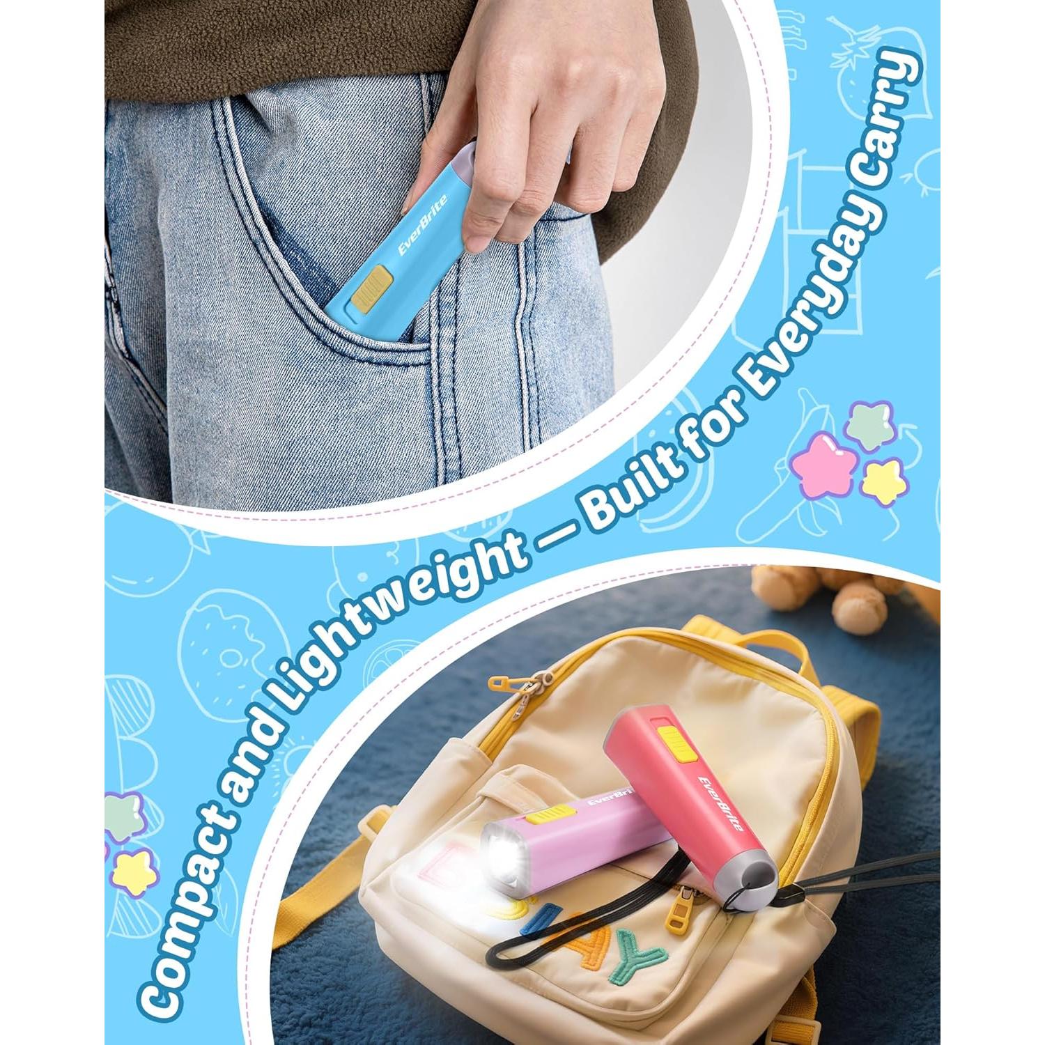 Linternas LED EverBrite Paquete de 4 Colores Variados