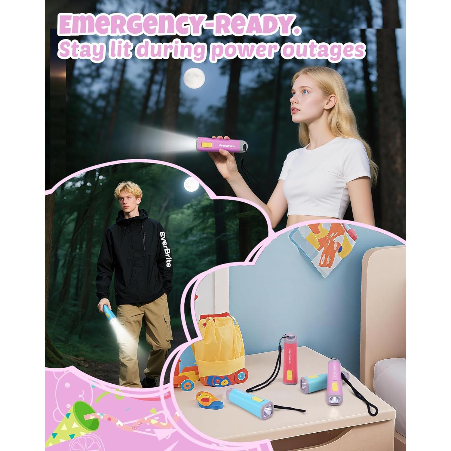 Linternas LED EverBrite Paquete de 4 Colores Variados