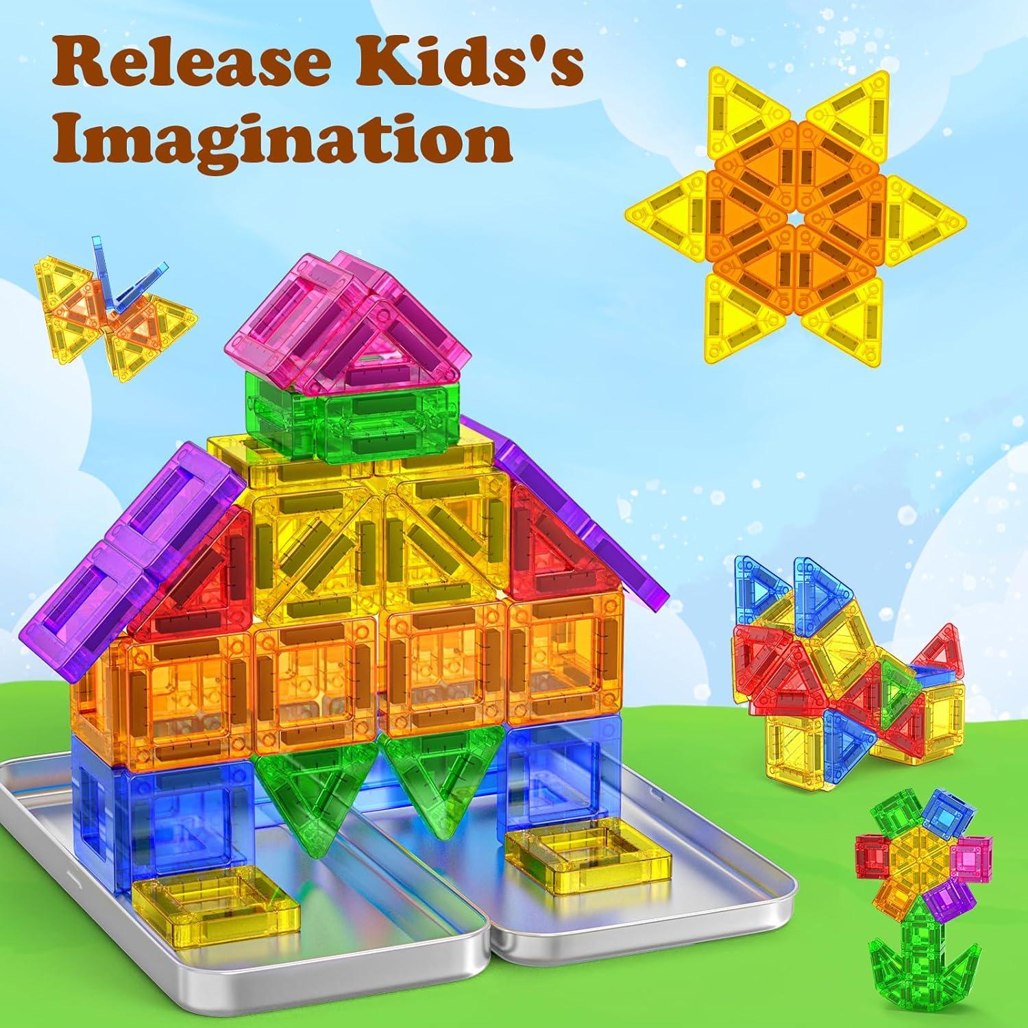 Mini Azulejos Magnéticos de Viaje Landtaix 42PCS Juguetes Educativos