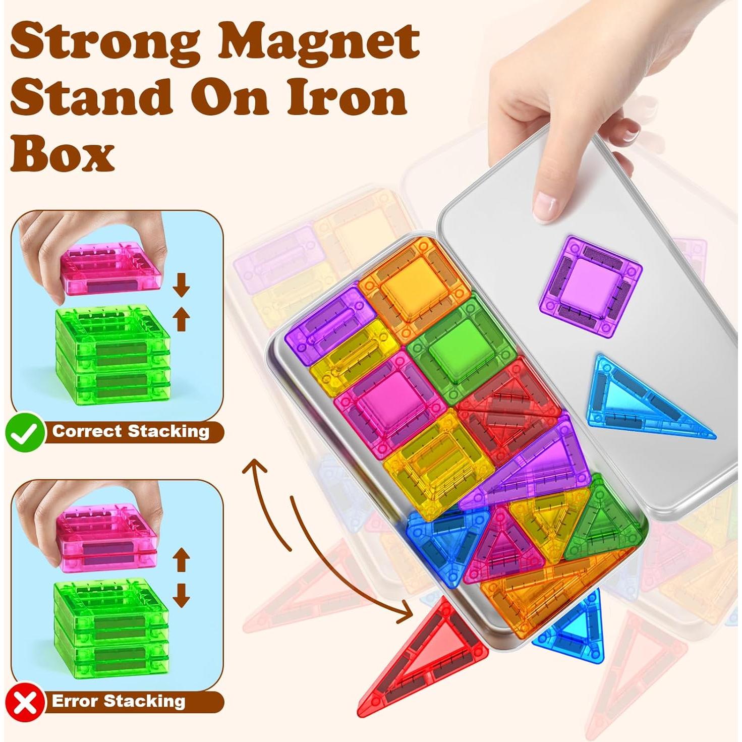 Mini Azulejos Magnéticos de Viaje Landtaix 42PCS Juguetes Educativos