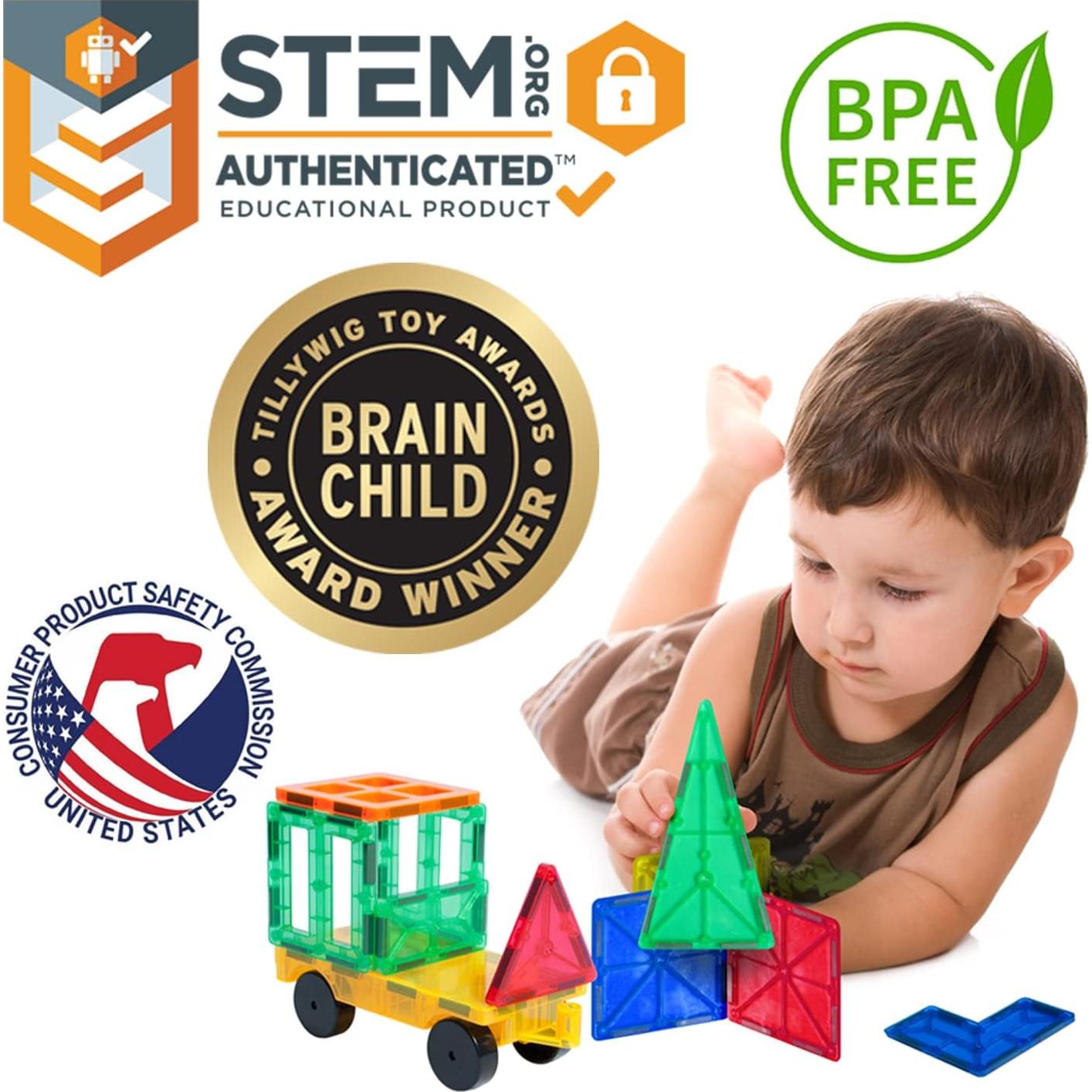 Juego de Construcción Magnético Tytan Tiles 220 Piezas