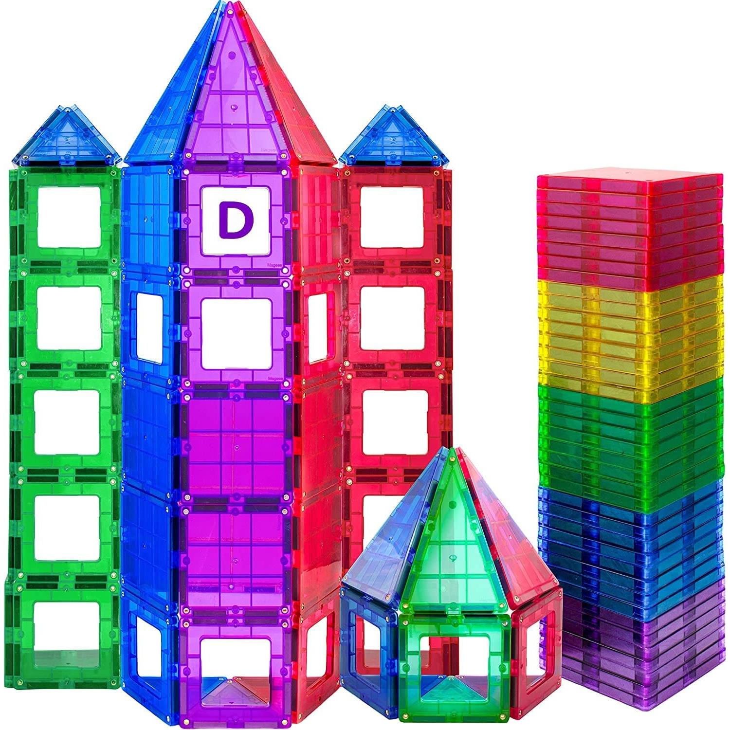 Bloques de Construcción Magnéticos Magees - Set 113 Piezas - Juguetes STEM