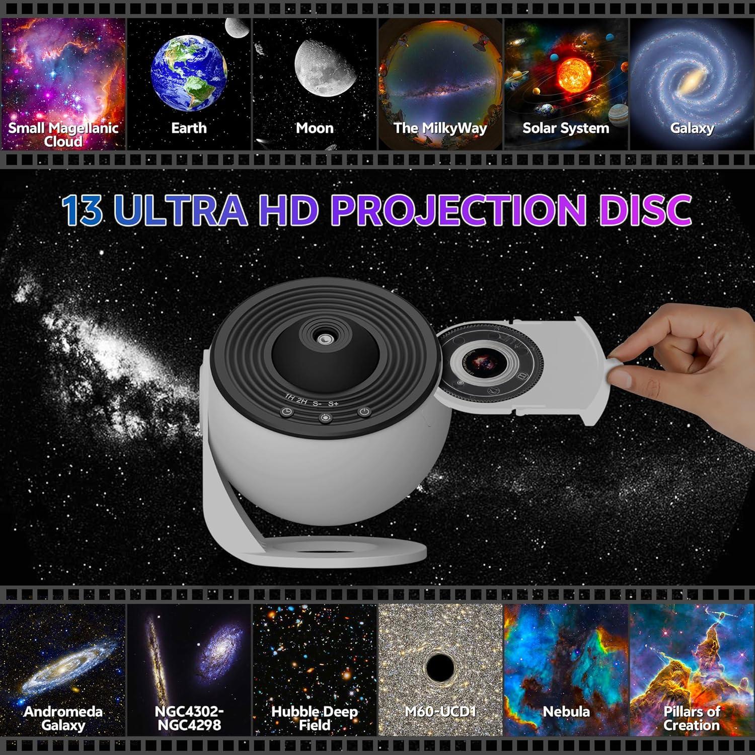 Proyector de Luz Nocturna YUTEAF Galaxy 13 en 1 - 10.8cm
