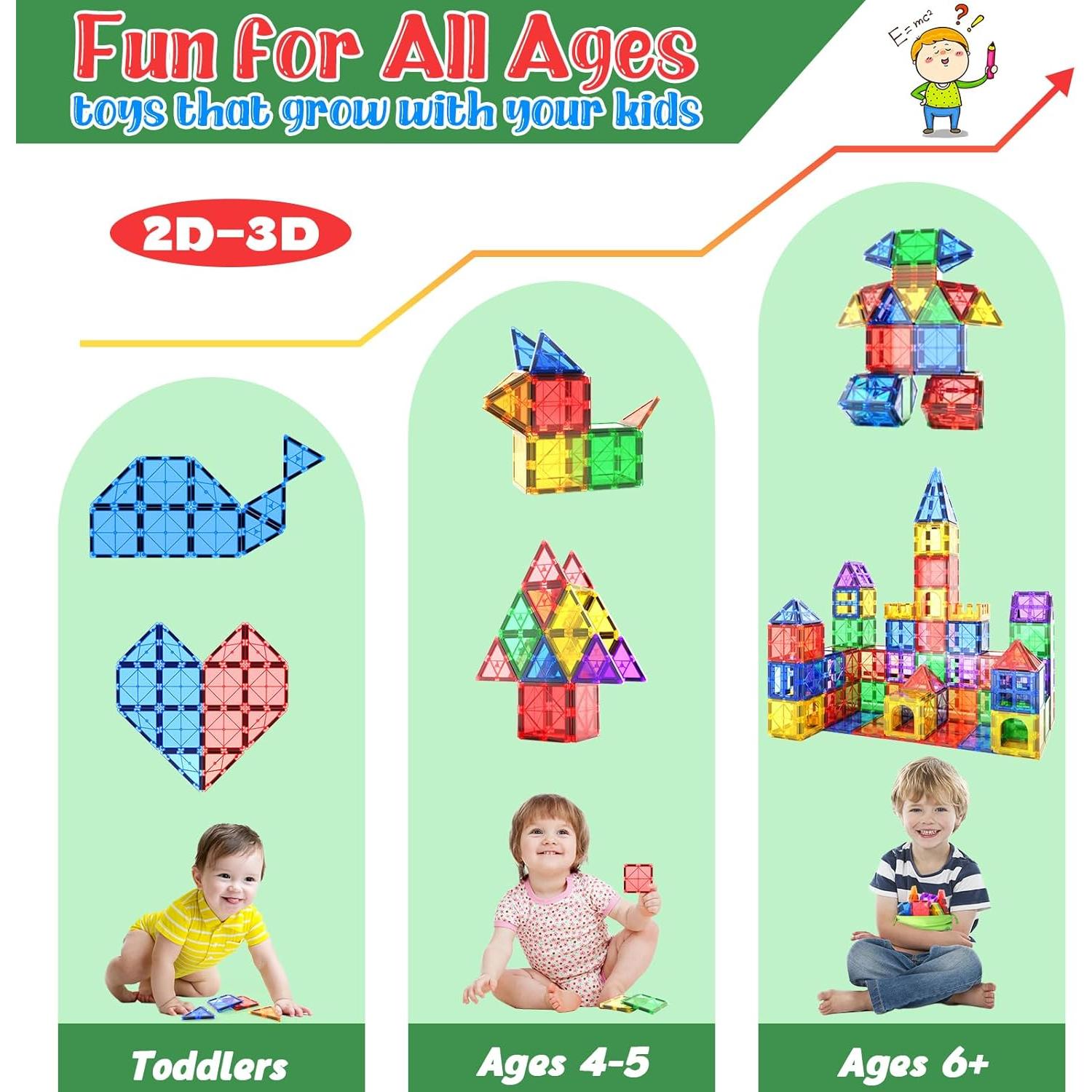 Juego de Azulejos Magnéticos Coodoo 36 Piezas para Niños 3+ Años