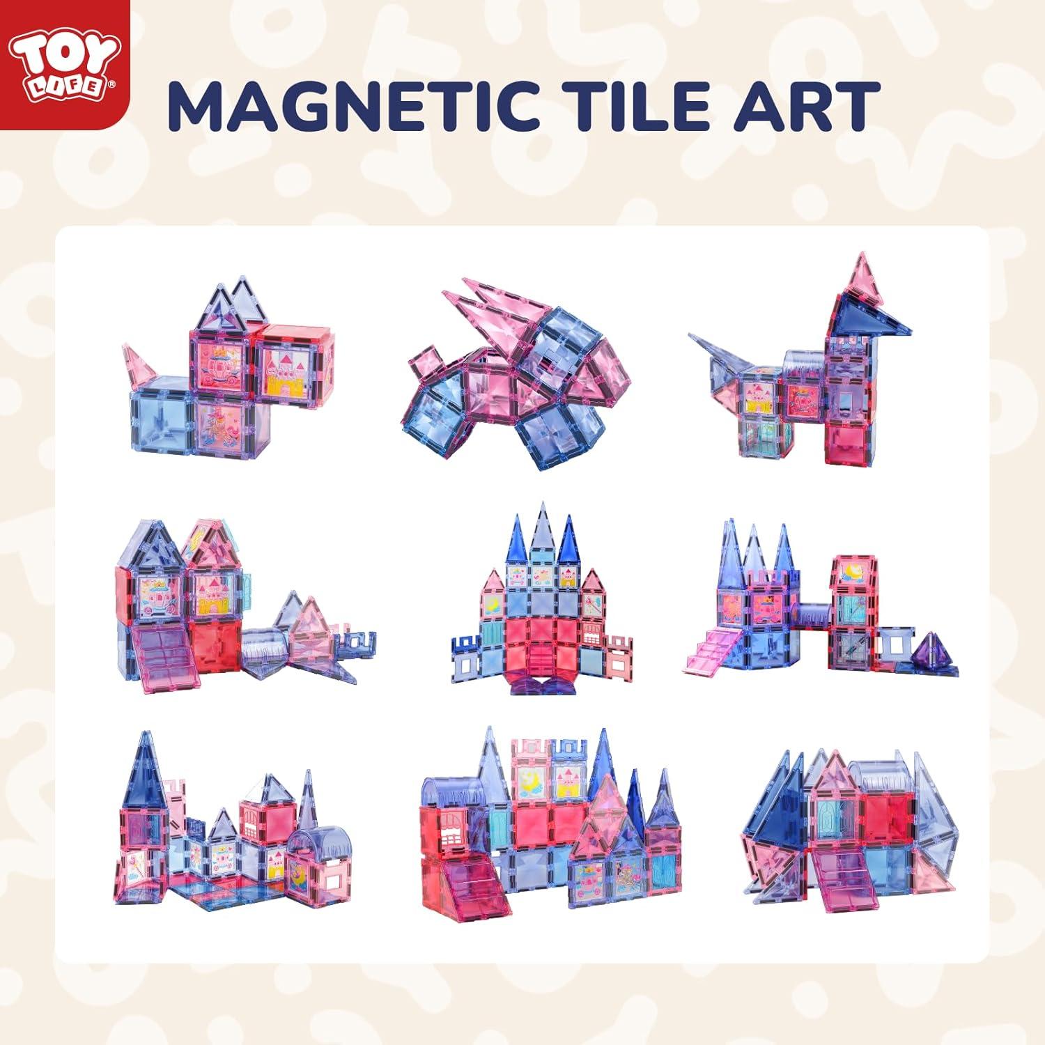 TOY Life Azulejos Magnéticos 68pcs Castillo Princesa Juguete
