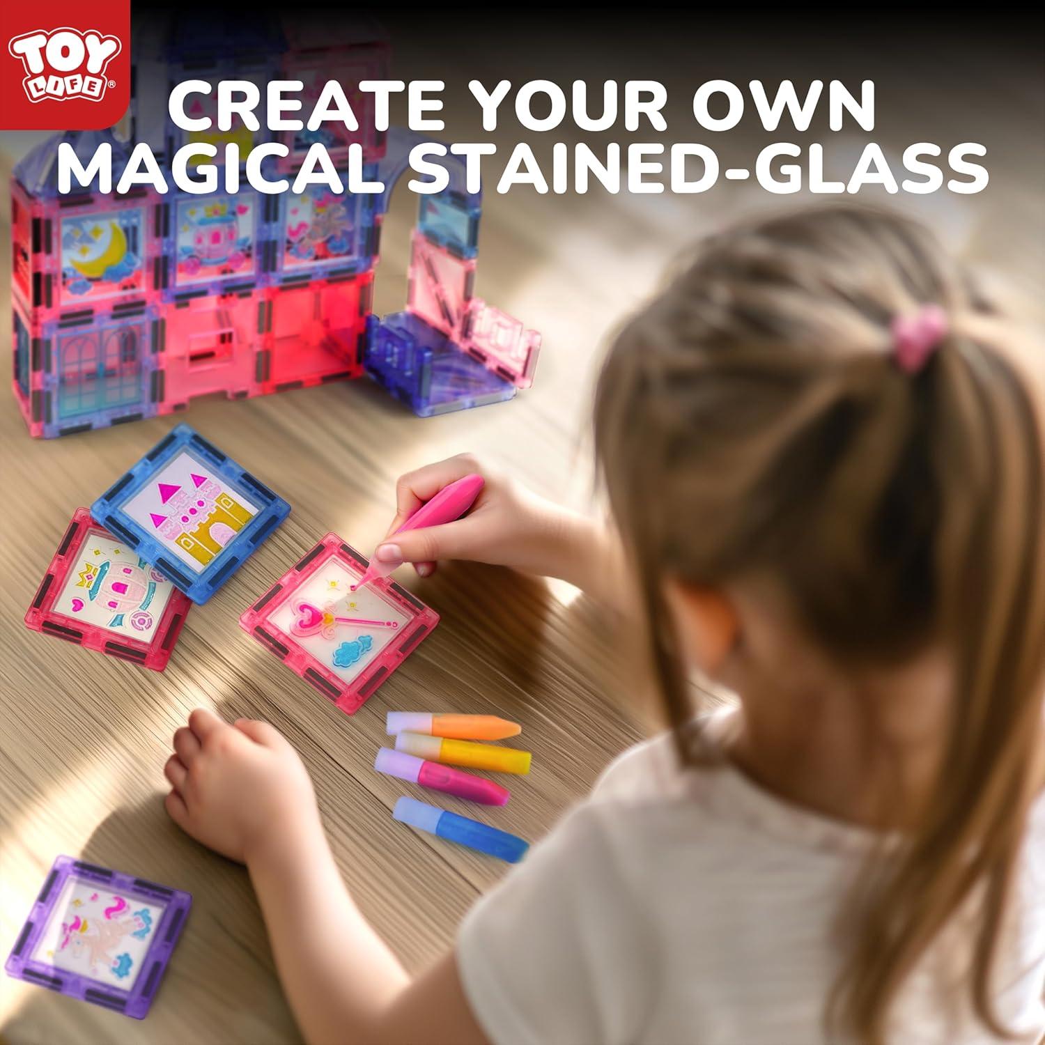 TOY Life Azulejos Magnéticos 68pcs Castillo Princesa Juguete