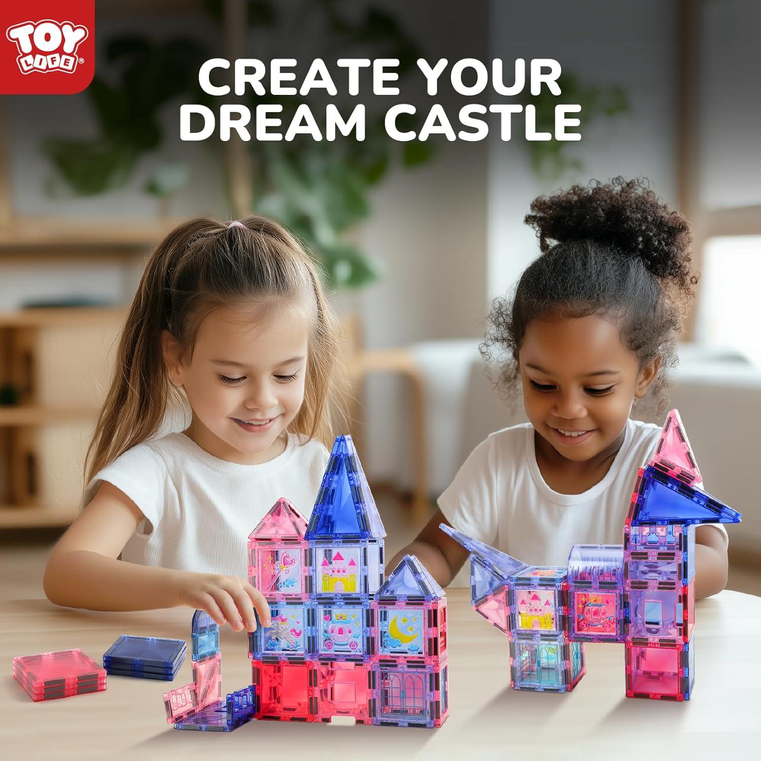 TOY Life Azulejos Magnéticos 68pcs Castillo Princesa Juguete