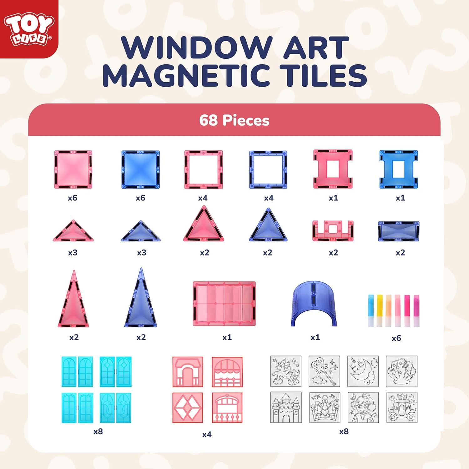 TOY Life Azulejos Magnéticos 68pcs Castillo Princesa Juguete