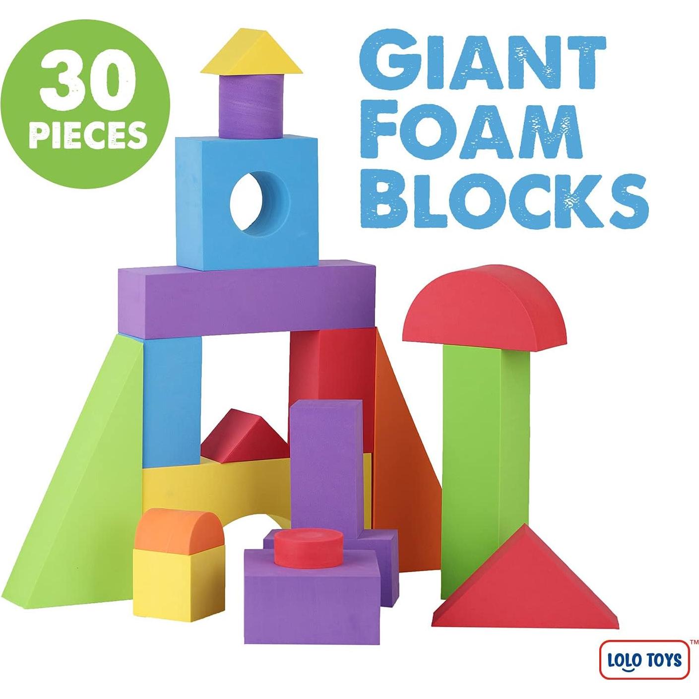 Bloques de Espuma Jumbo Lolo Toys 30 Piezas para Niños
