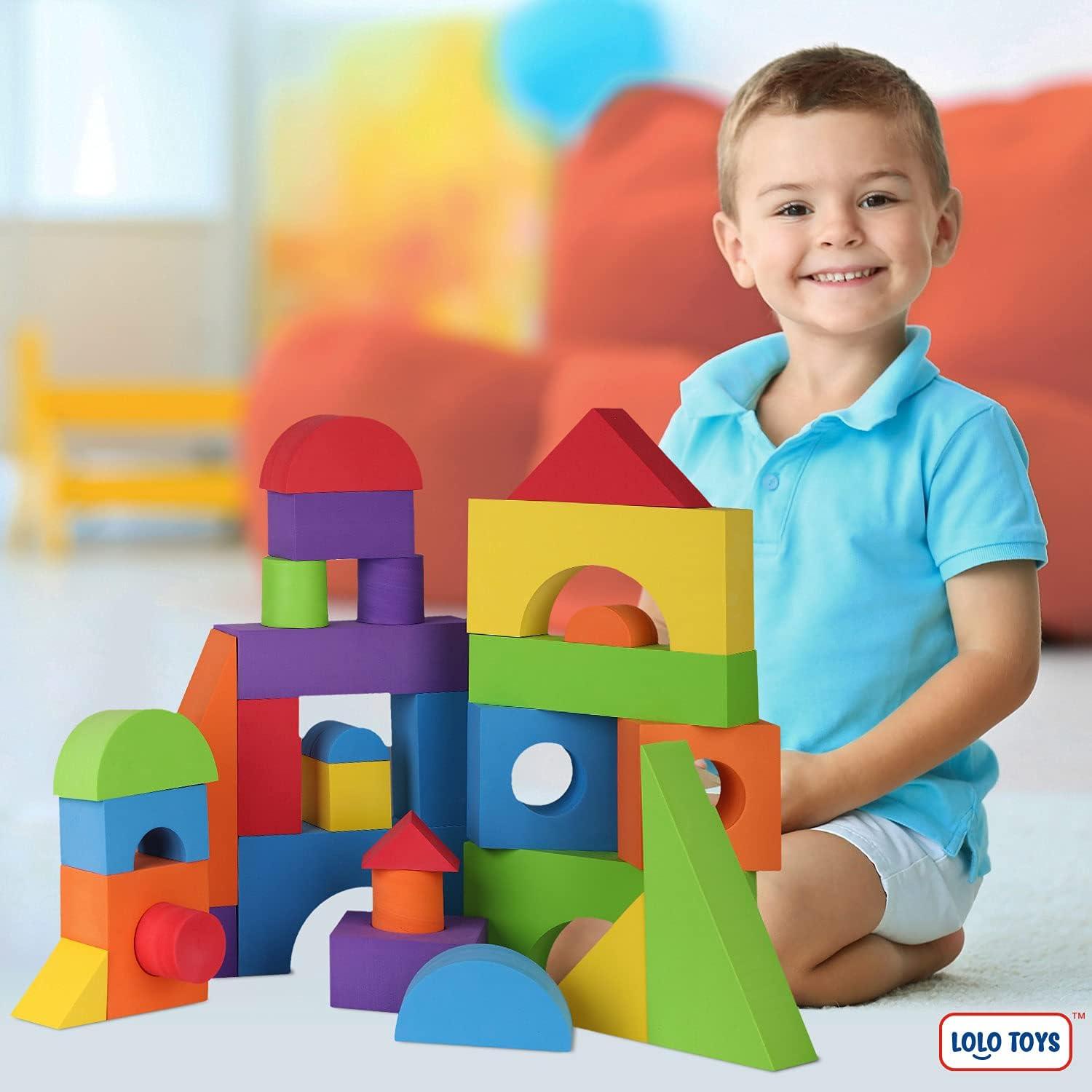 Bloques de Espuma Jumbo Lolo Toys 30 Piezas para Niños