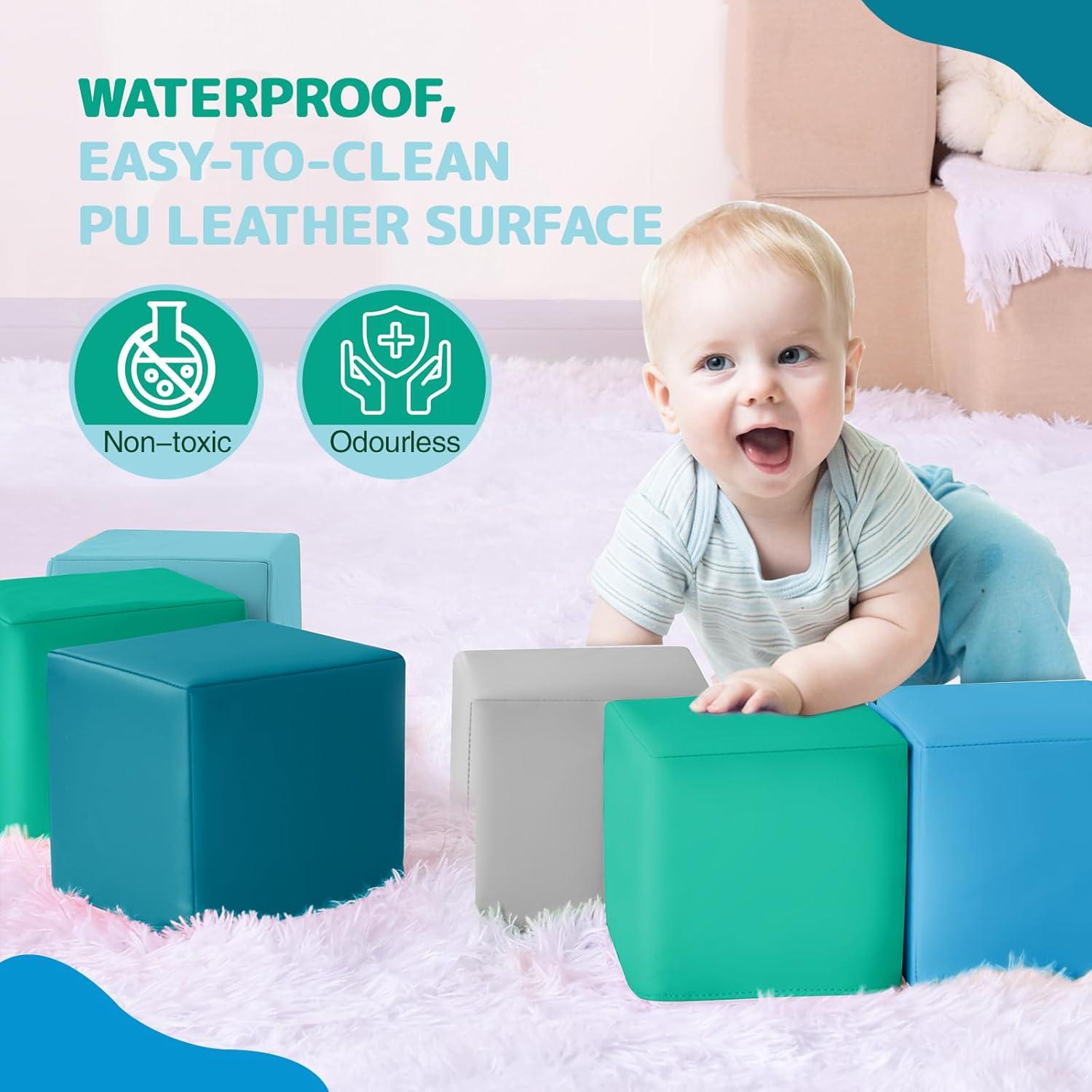 Bloques de Construcción de Espuma Hoohtoot 12 Piezas Coloridos