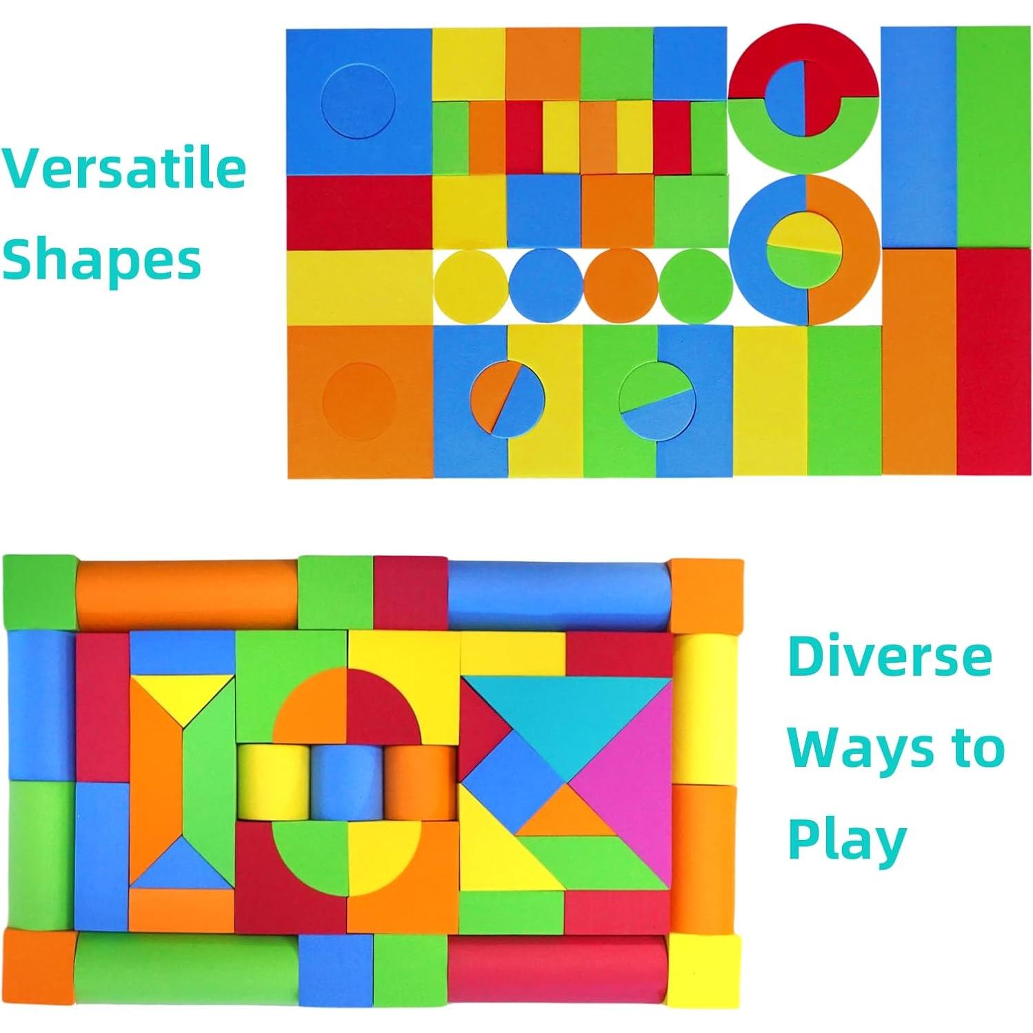 Bloques de Construcción Suaves Pleykele 94PCS para Niños 18+ Meses