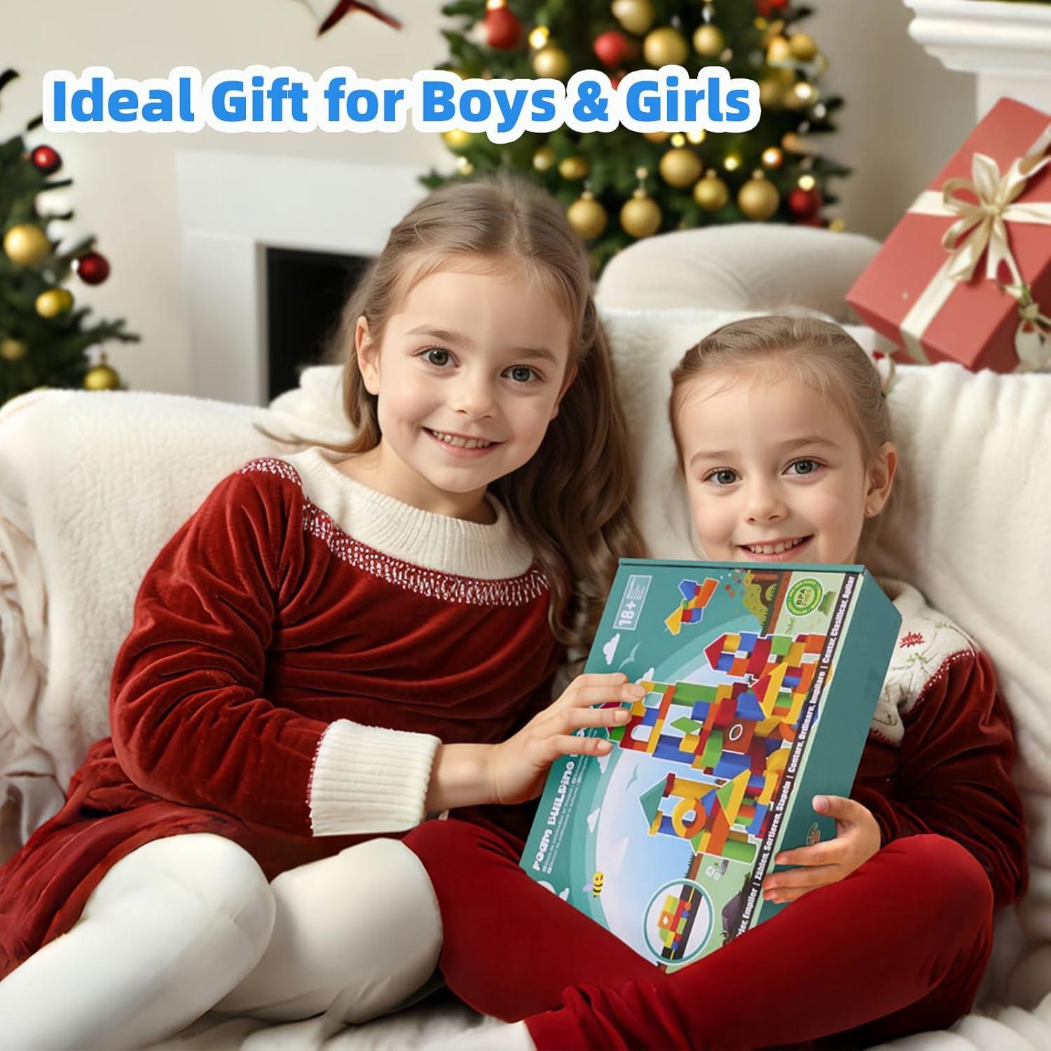 Bloques de Construcción Suaves Pleykele 94PCS para Niños 18+ Meses