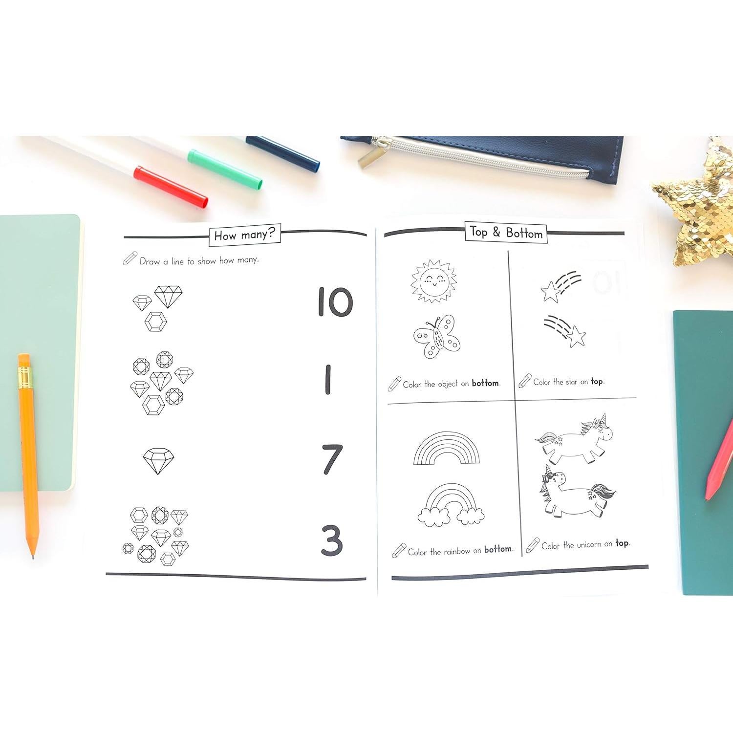 Preschool Math Workbook for Toddlers Ages 2-4: Beginner Math Preschool Learning Book with Number Tracing and Matching Activities for 2, 3 and 4 year olds and kindergarten prep