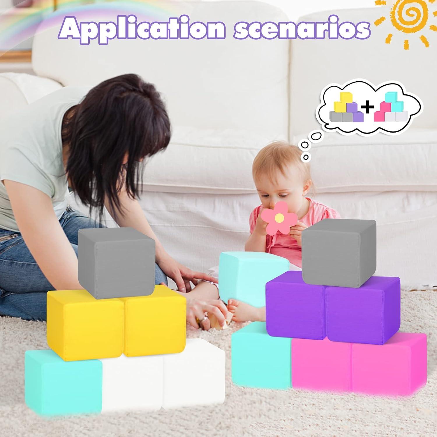 Bloques de Espuma Suaves MODEREVE - Set de 12 Piezas 13.97 cm