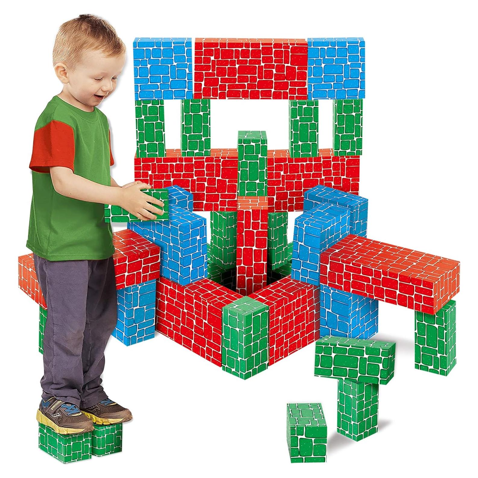 Bloques de Construcción Jumbo de Cartón EP Ejercicio y Juego 40 Piezas