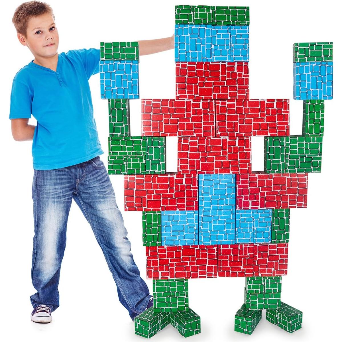 Bloques de Construcción Jumbo de Cartón EP Ejercicio y Juego 40 Piezas