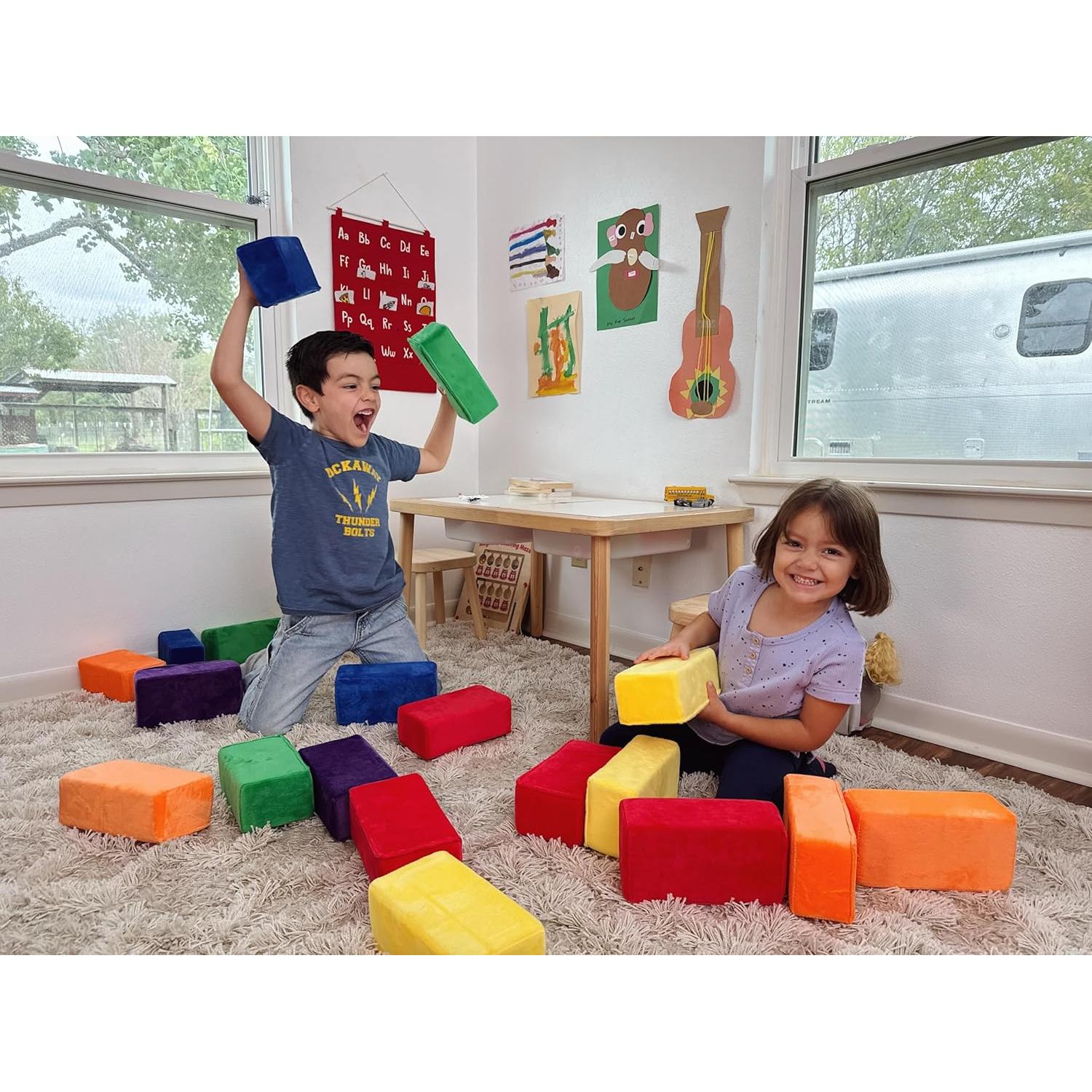 Bloques de Construcción de Felpa Plush Blocks - Set de 24