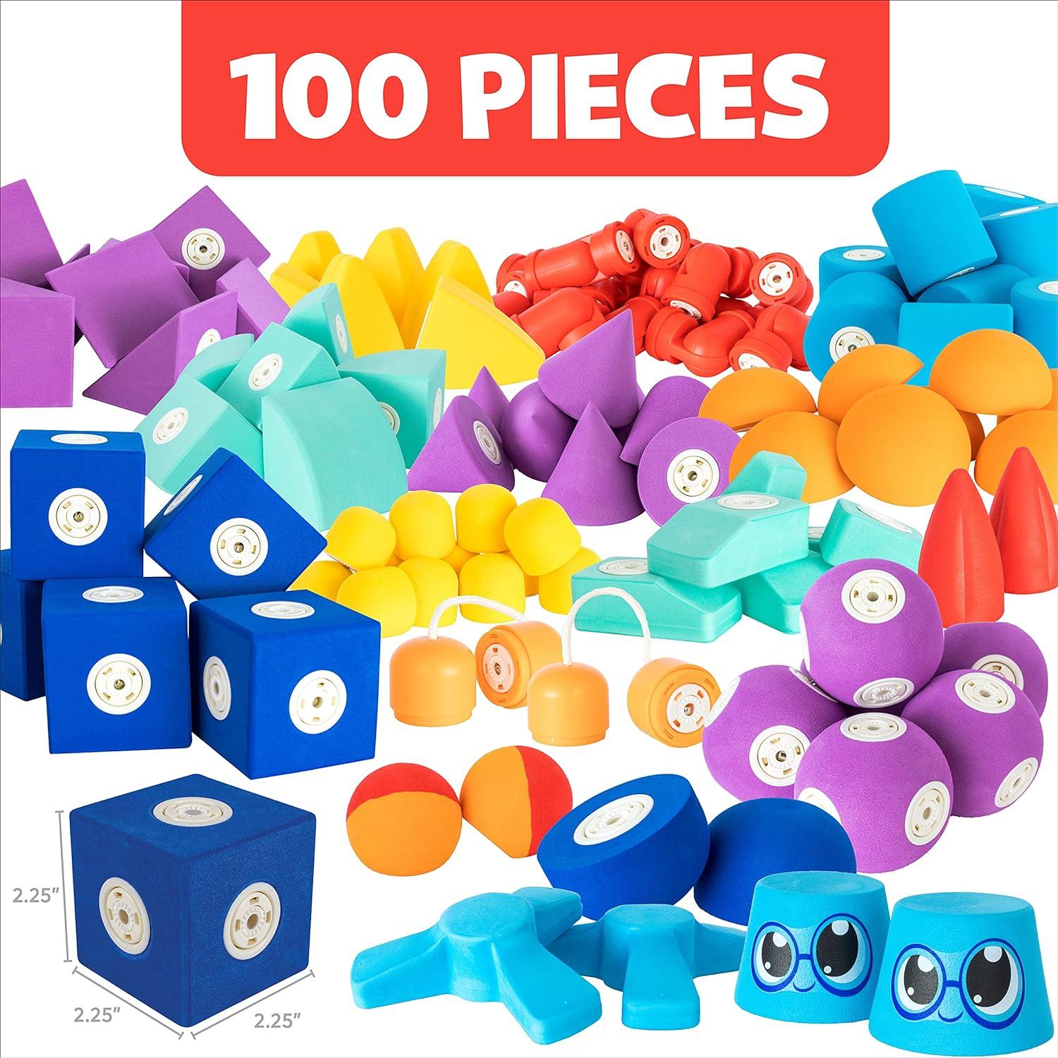 Bloques de Espuma Magnéticos Blockaroo - Set 100 Piezas