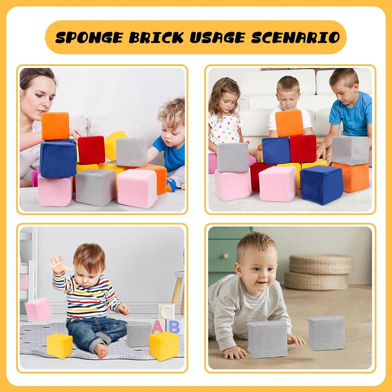 Bloques de Espuma Suave MODEREVE 12 Piezas 5.5" para Niños