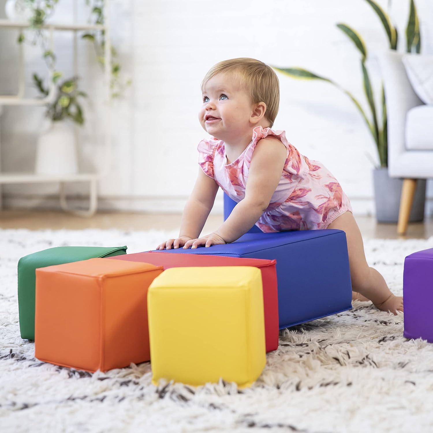 Bloques de Espuma SoftZone ECR4Kids - 7 Piezas para Niños