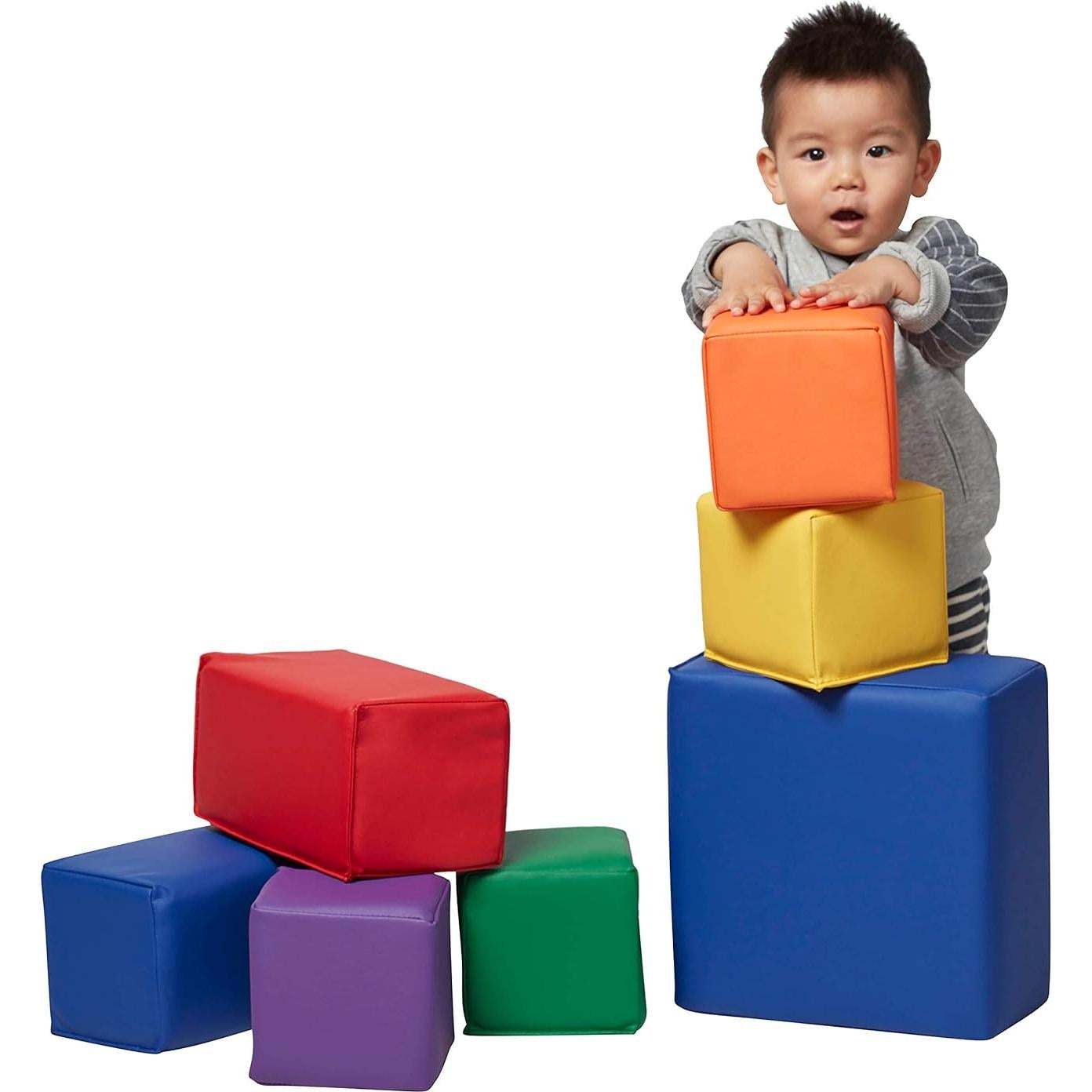 Bloques de Espuma SoftZone ECR4Kids - 7 Piezas para Niños