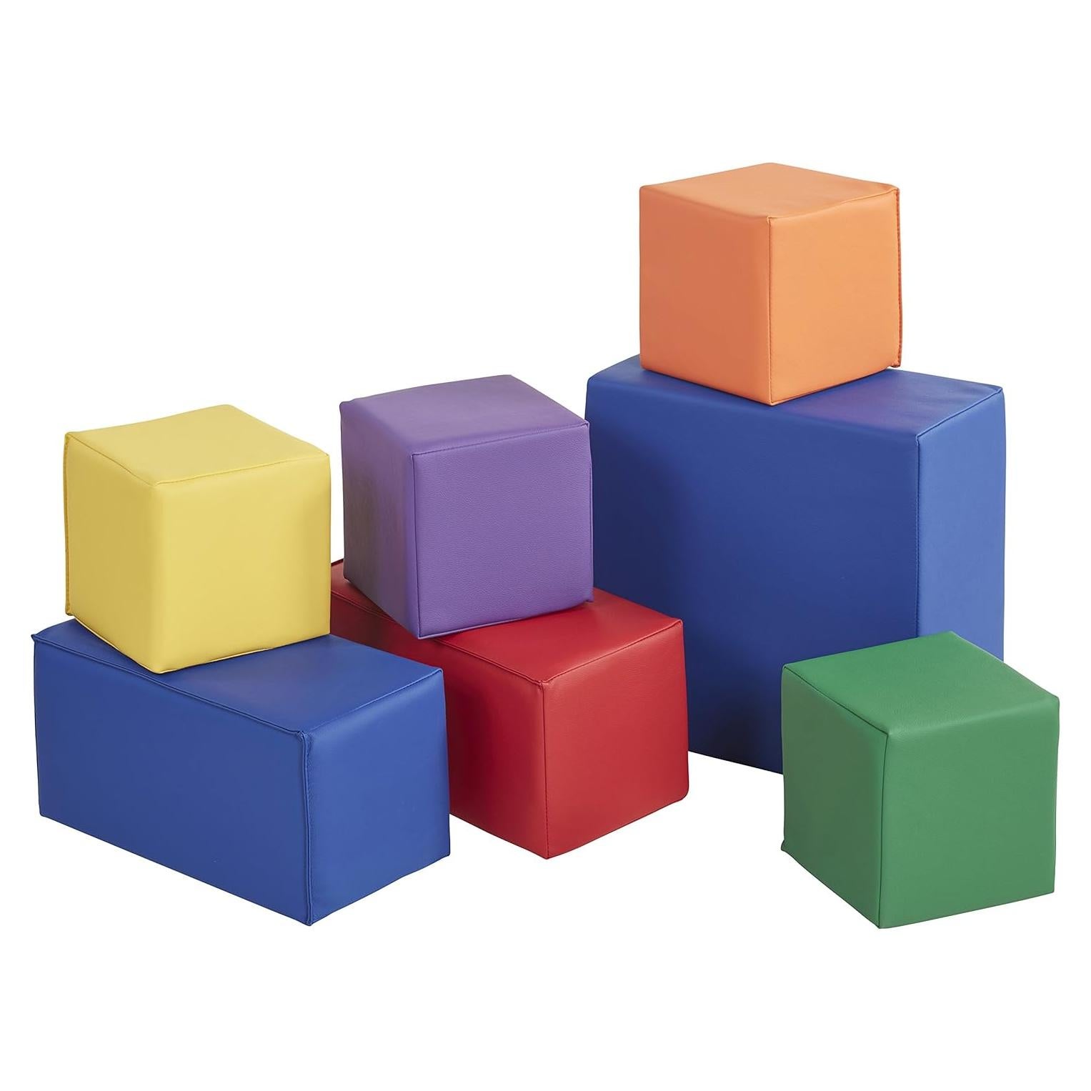 Bloques de Construcción de Espuma ECR4Kids - 7 Piezas Variadas