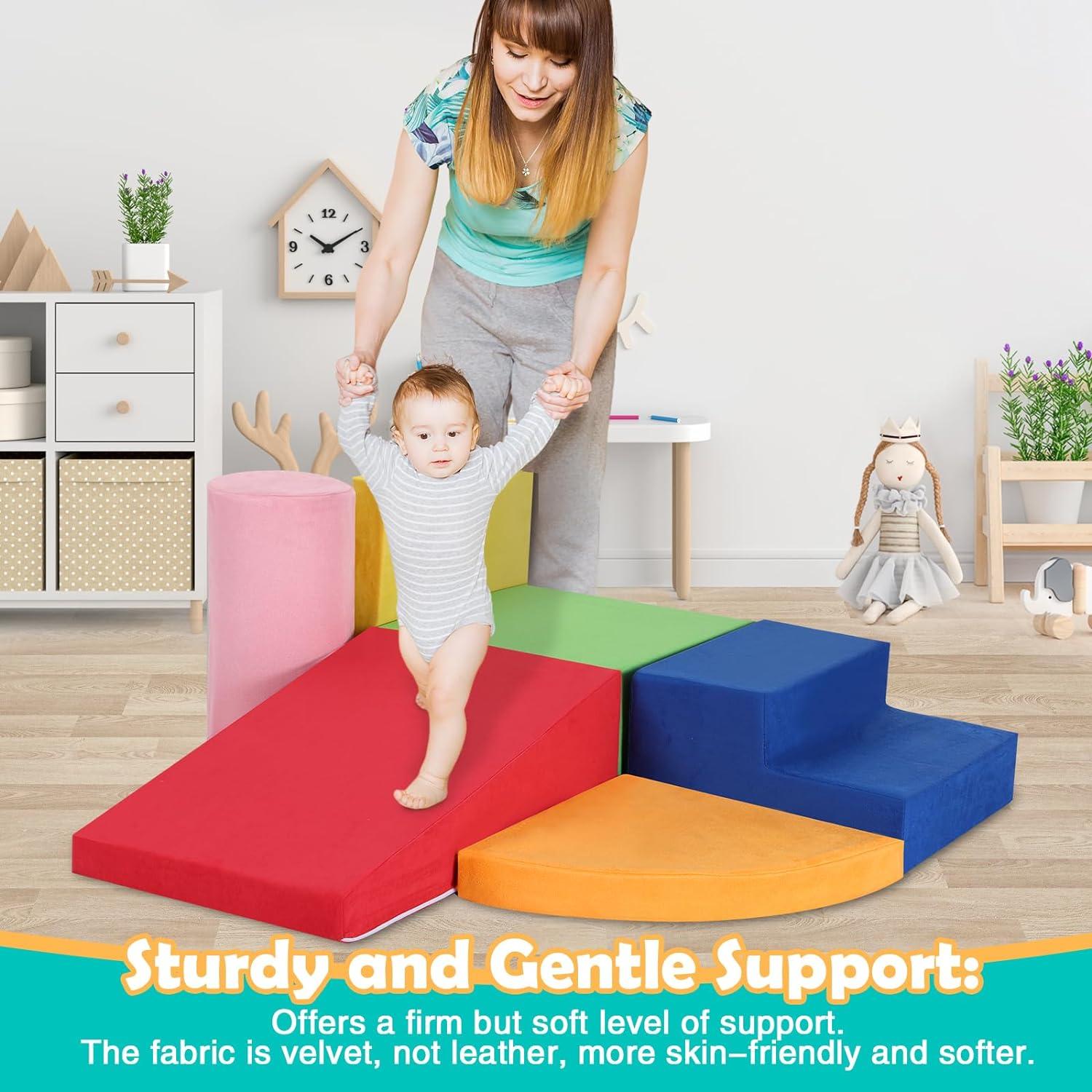 Juego de 6 Bloques de Escalada de Espuma JungleDove 64x41cm