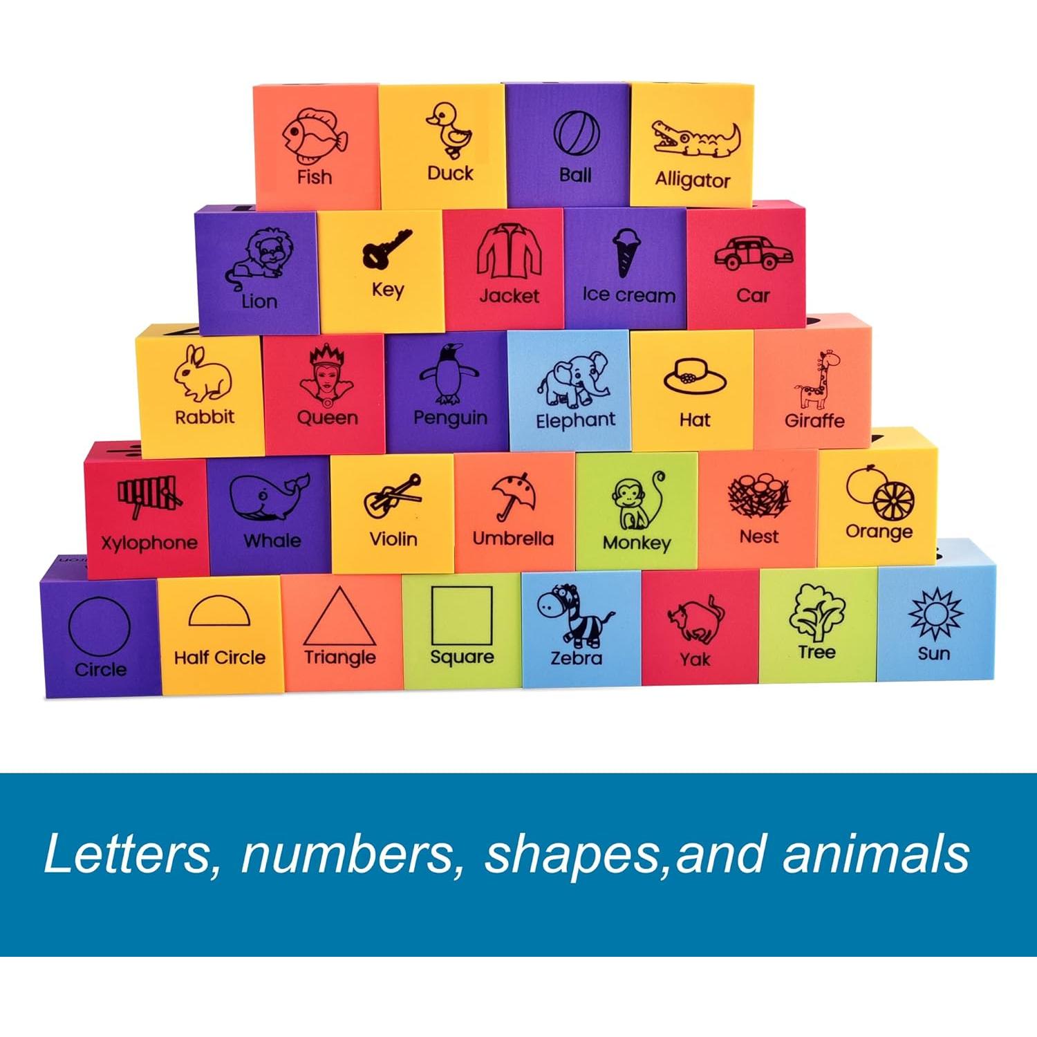 Bloques de Aprendizaje de Espuma BOHS - 30 Piezas ABC/123