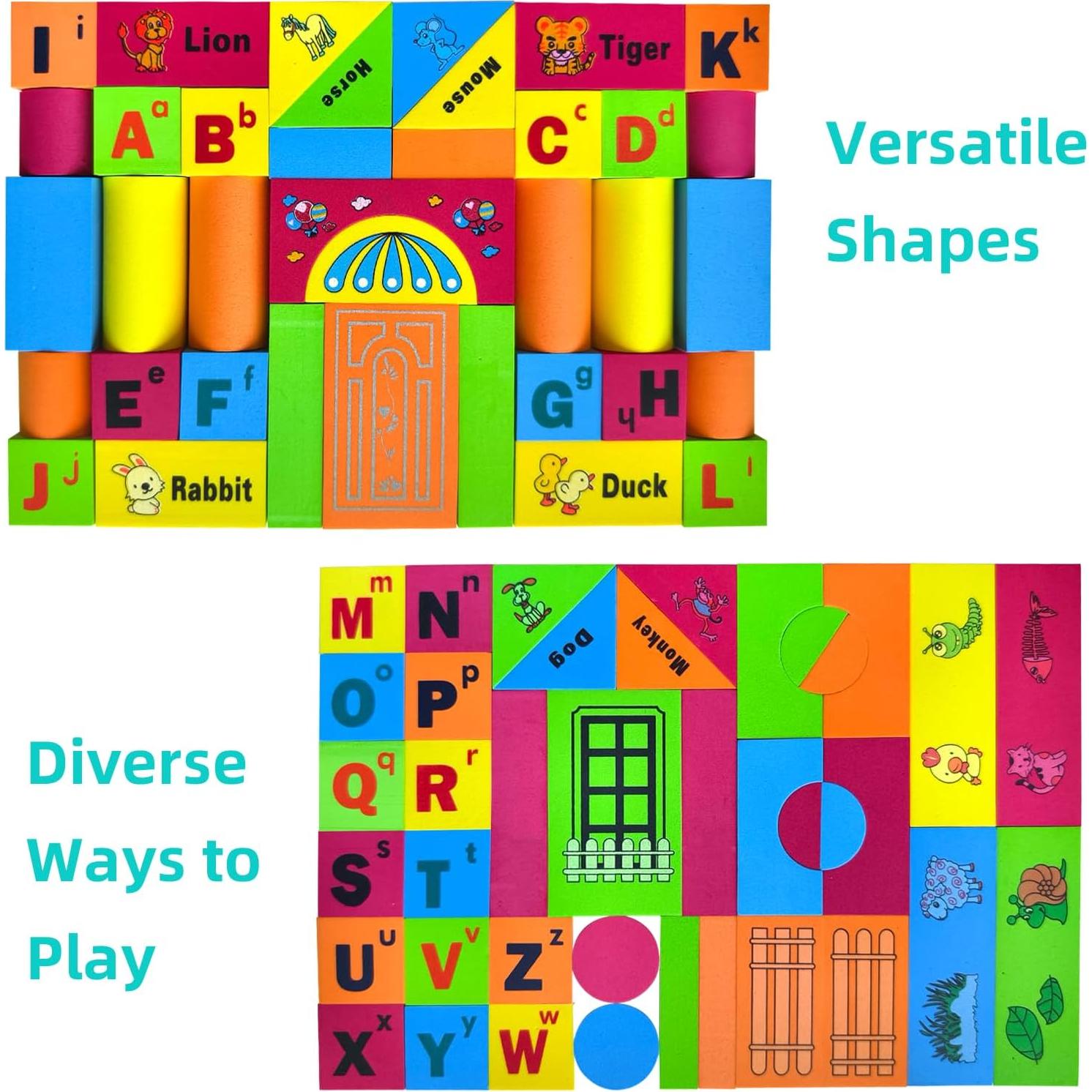 Bloques de Aprendizaje de Espuma ABC Pleykele 76 Piezas