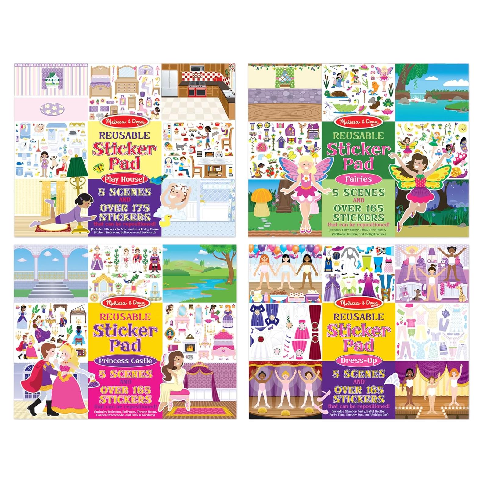 Set de Almohadillas de Pegatinas Reutilizables Melissa & Doug - 680 Piezas