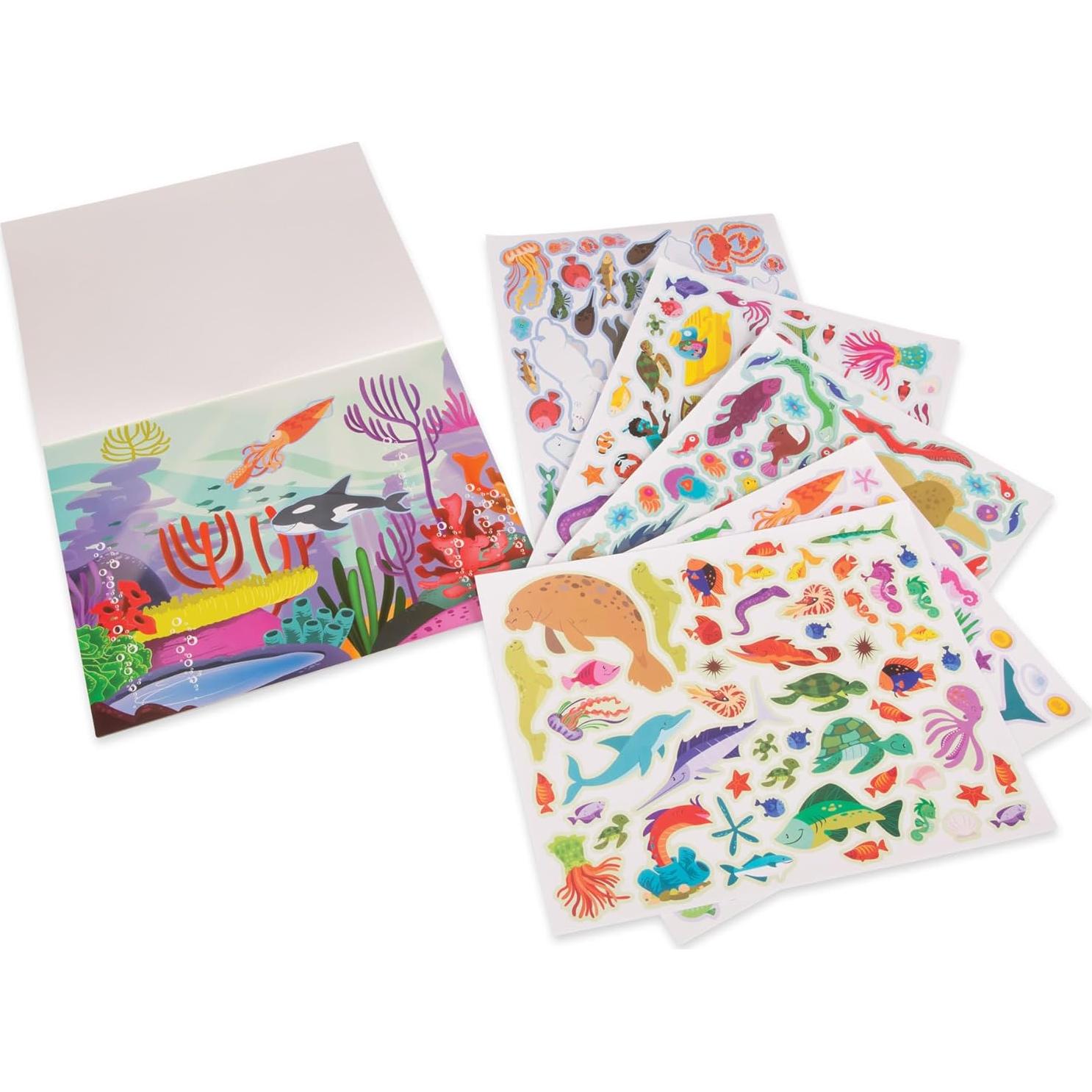 Bloc de Actividades de Pegatinas Reutilizables Melissa & Doug - Bajo el Mar