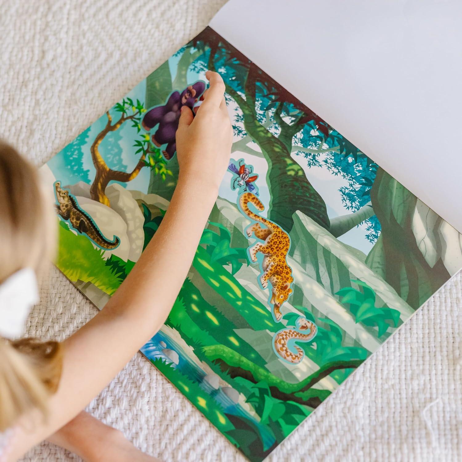 Almohadilla de Calcomanías Reutilizables Melissa & Doug - Selva y Sabana