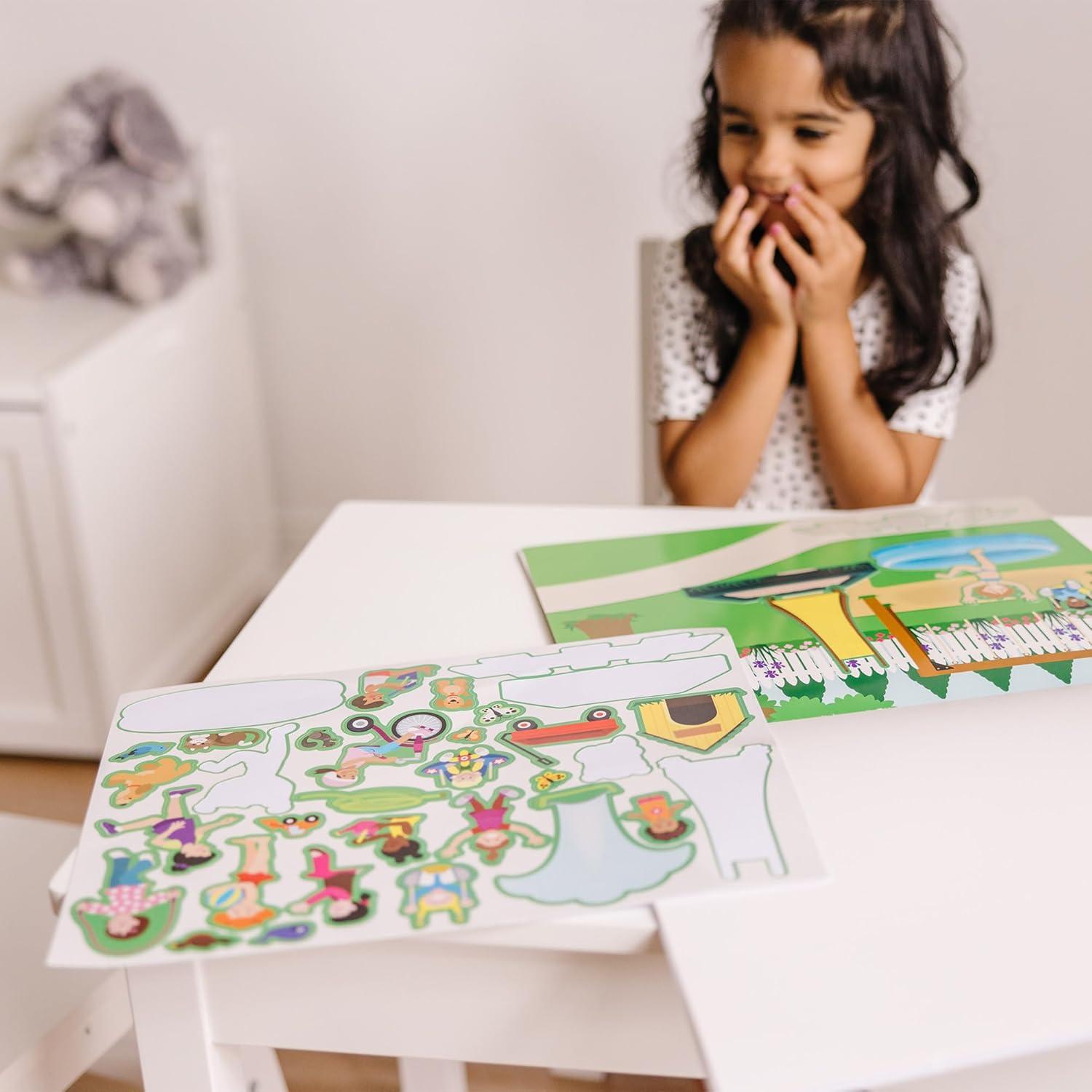Juego de Almohadillas de Pegatinas Reutilizables Melissa & Doug - Casa de Jugar