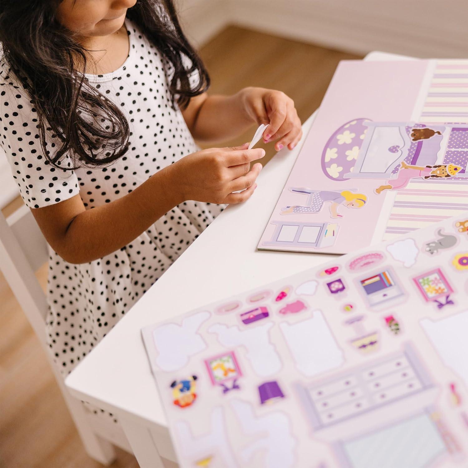 Juego de Almohadillas de Pegatinas Reutilizables Melissa & Doug - Casa de Jugar